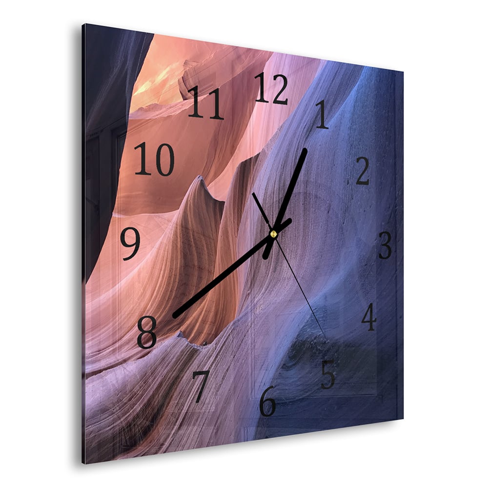 Wandklok 30x30 - Gehard Glas - Antelope Canyon