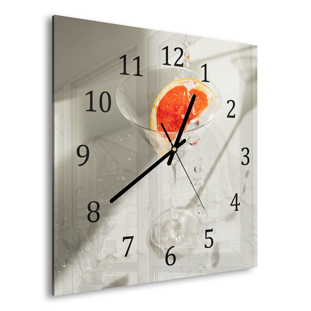 Wandklok 30x30 - Gehard Glas - Estetische Cocktail