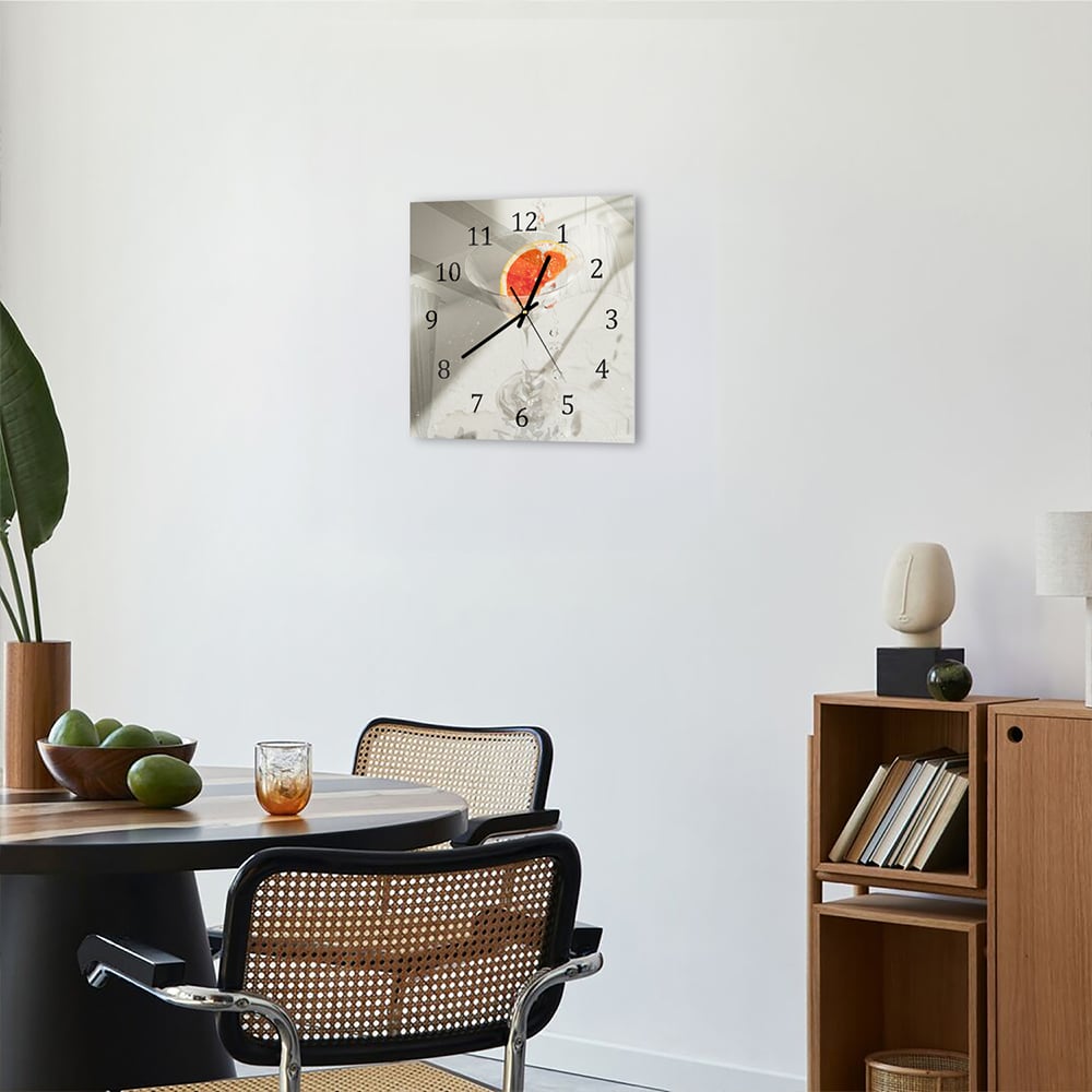 Wandklok 30x30 - Gehard Glas - Estetische Cocktail