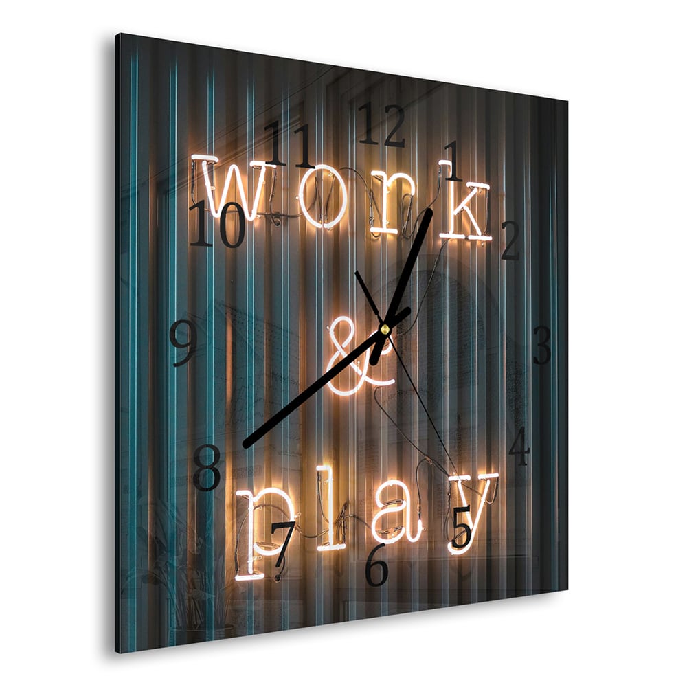 Wandklok 30x30 - Gehard Glas - Work & Play