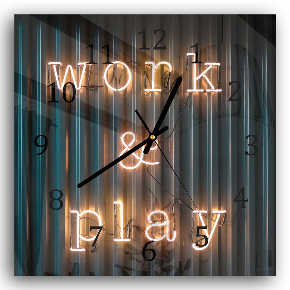 Wandklok 30x30 - Gehard Glas - Work & Play