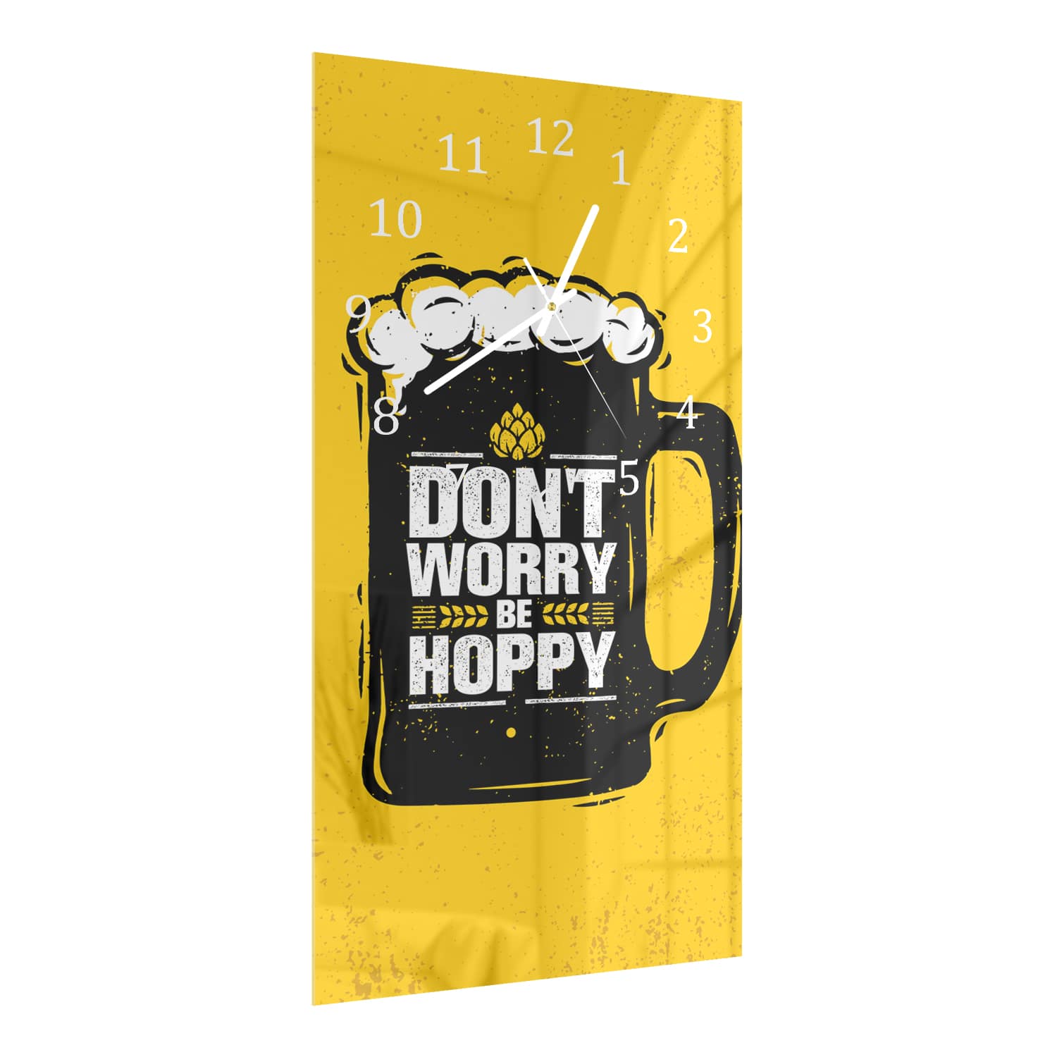 Wandklok 30x60  - Gehard Glas - Don't Worry Be Hoppy