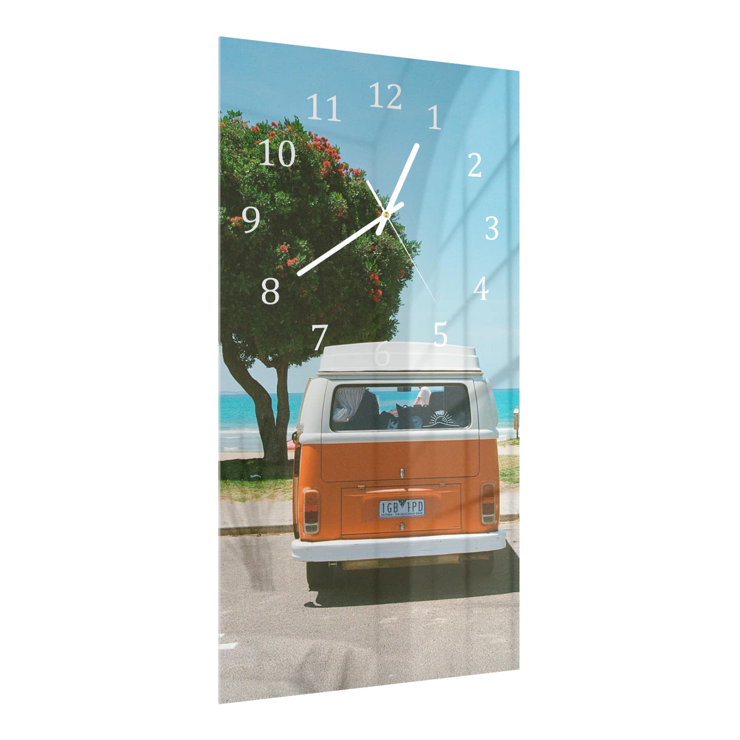 Wandklok 30x60  - Gehard Glas - Camper voor het Strand