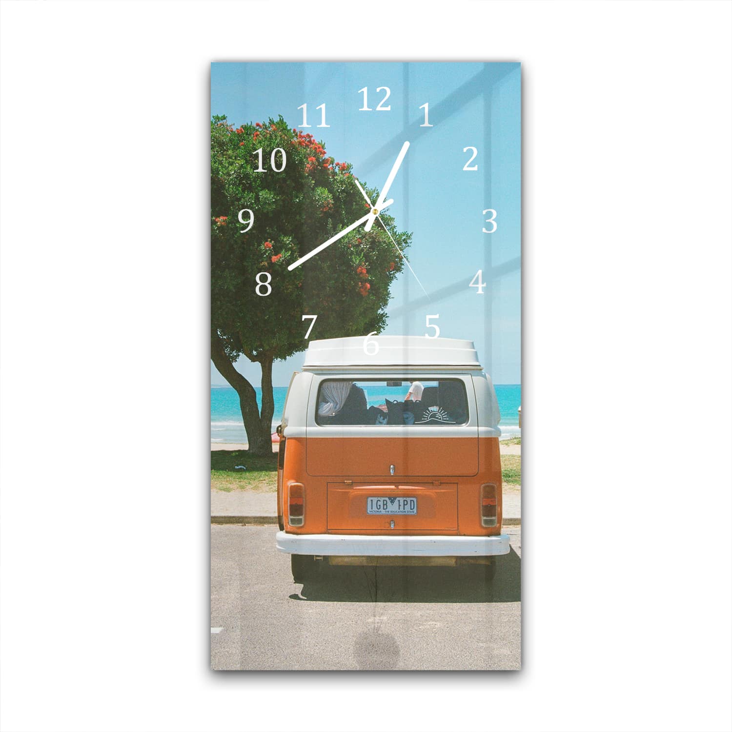 Wandklok 30x60  - Gehard Glas - Camper voor het Strand