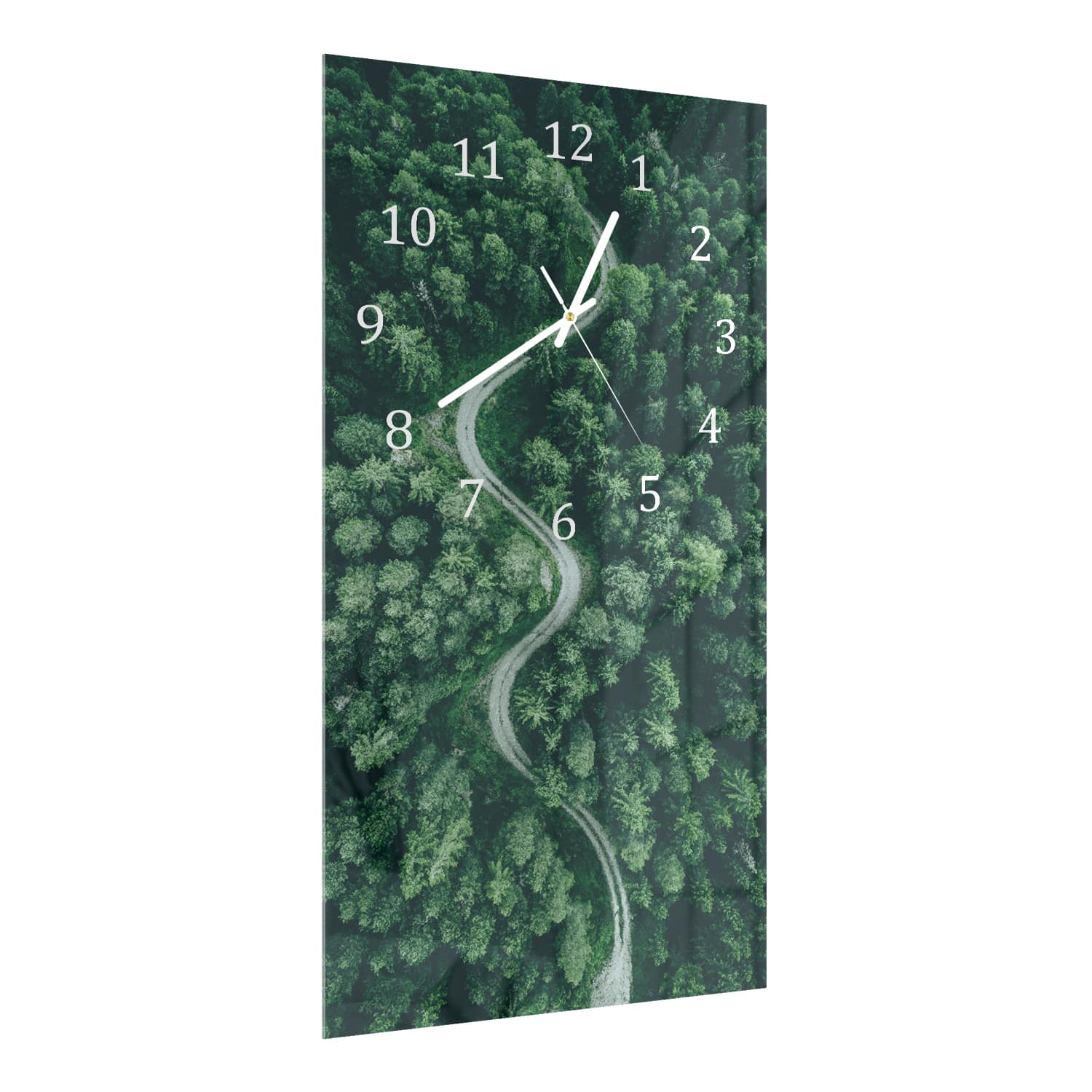 Wandklok 30x60  - Gehard Glas - Bosweg van Bovenaf