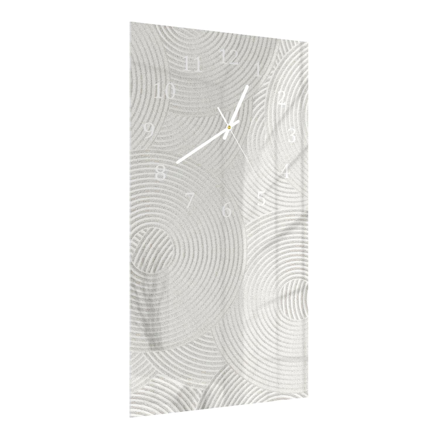 Wandklok 30x60  - Gehard Glas - Zen Patroon