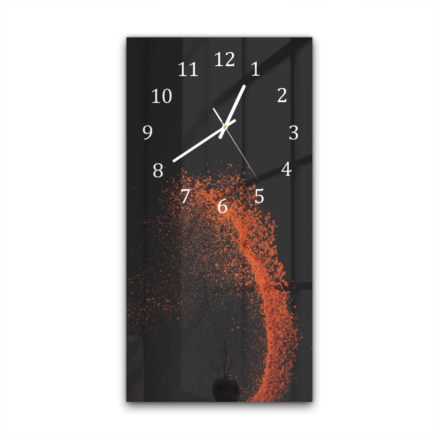 Wandklok 30x60  - Gehard Glas - Paprika Poeder