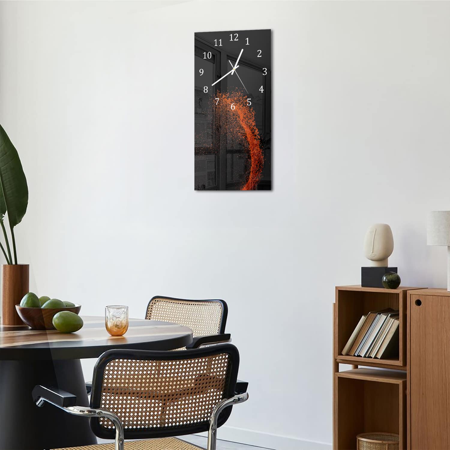 Wandklok 30x60  - Gehard Glas - Paprika Poeder