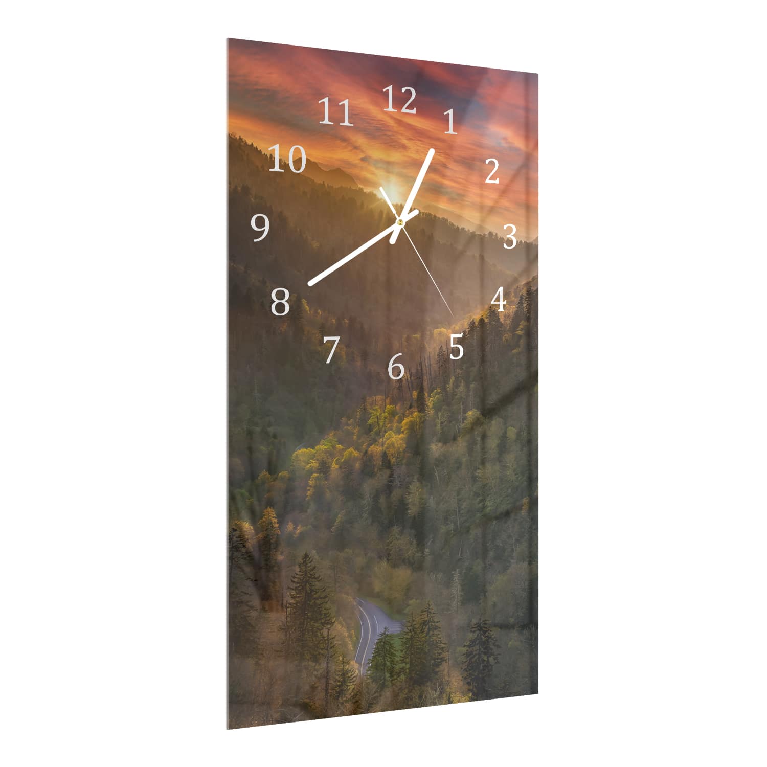 Wandklok 30x60  - Gehard Glas - Great Smoky Mountains in Amerika