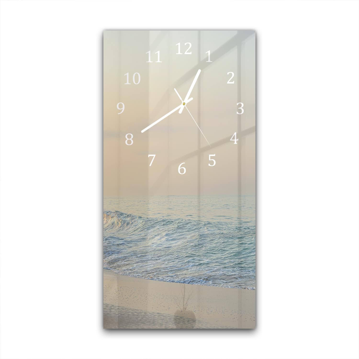 Wandklok 30x60  - Gehard Glas - Golvende Oceaan