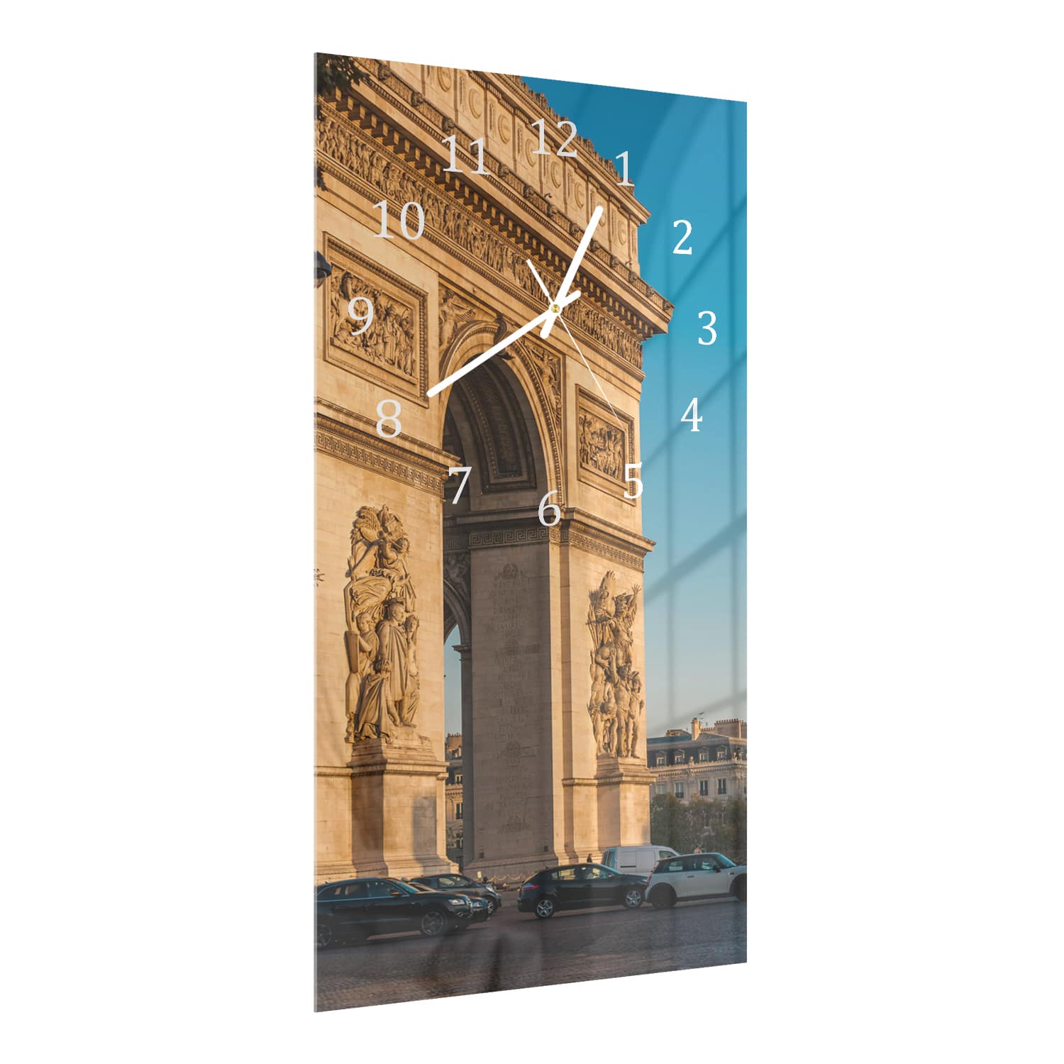 Wandklok 30x60  - Gehard Glas - Arc de Triomphe