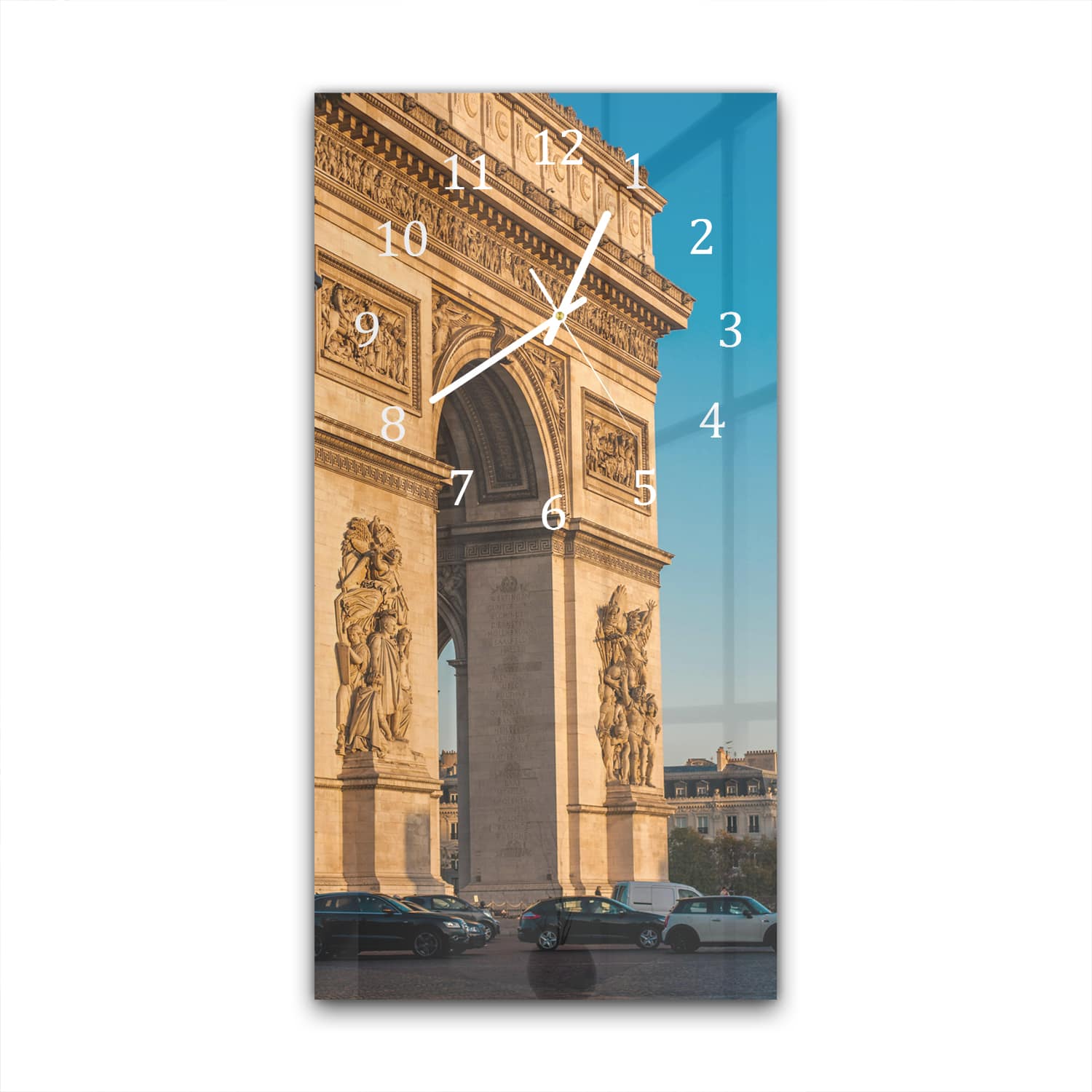 Wandklok 30x60  - Gehard Glas - Arc de Triomphe