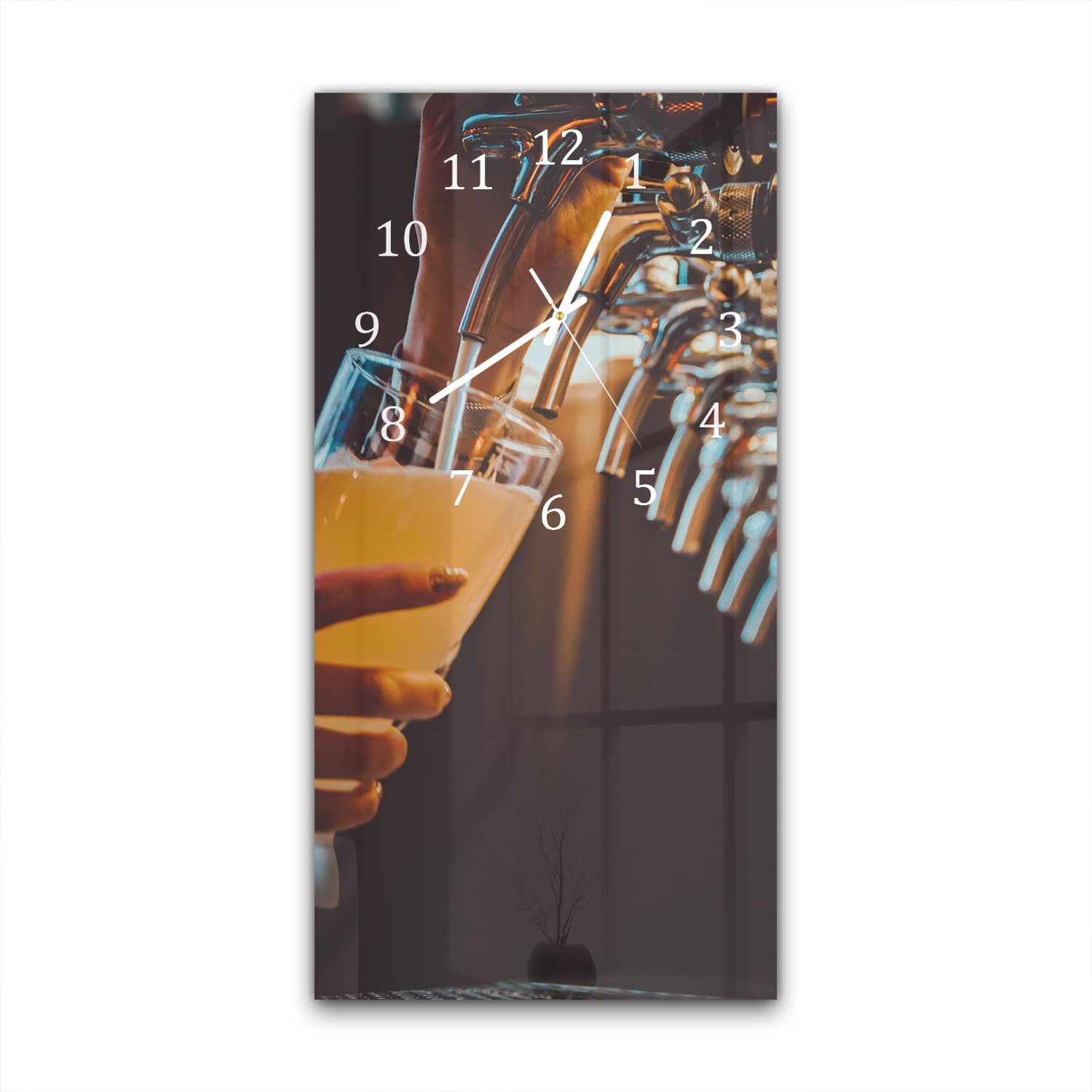 Wandklok 30x60  - Gehard Glas - Biertap