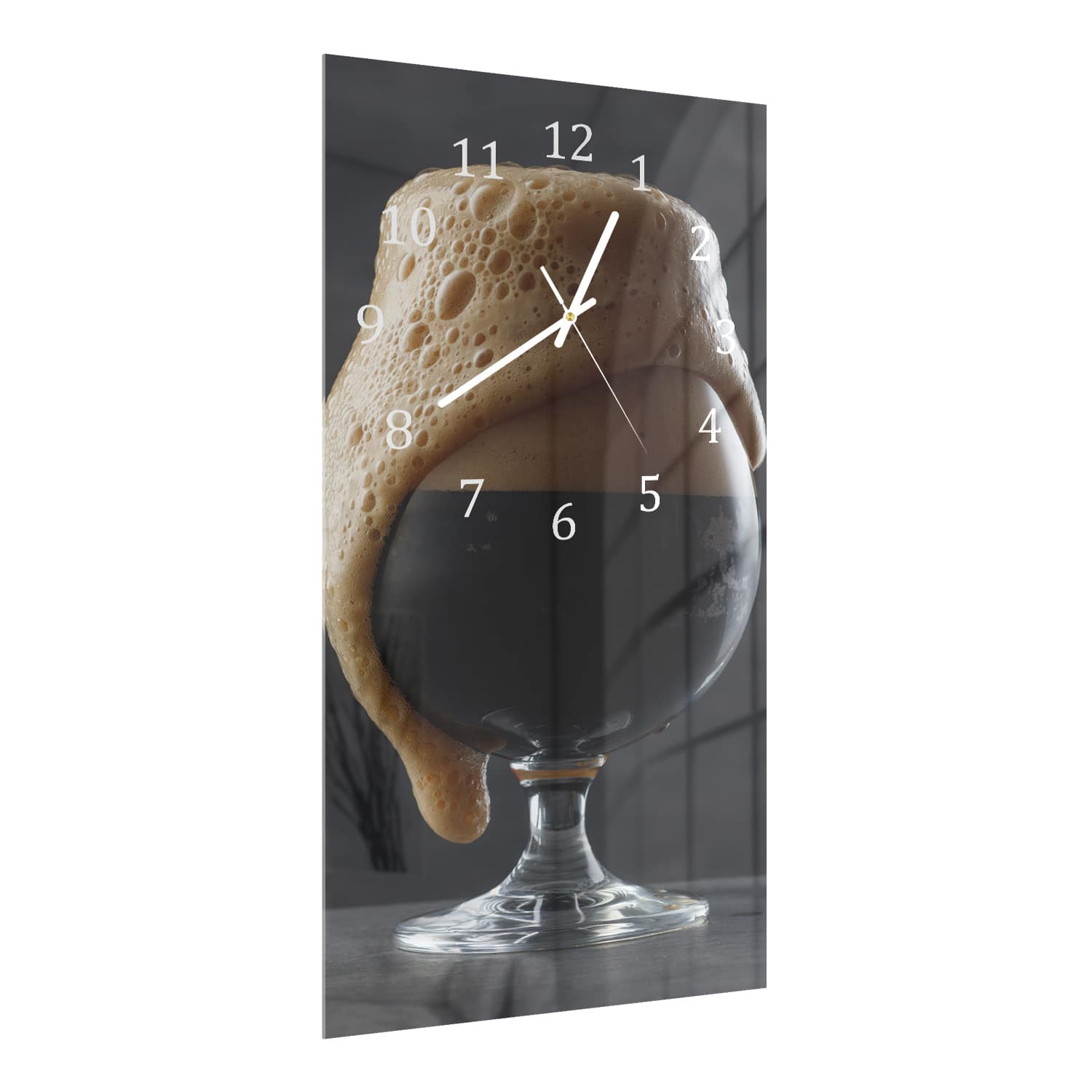 Wandklok 30x60  - Gehard Glas - Overstromend Bier