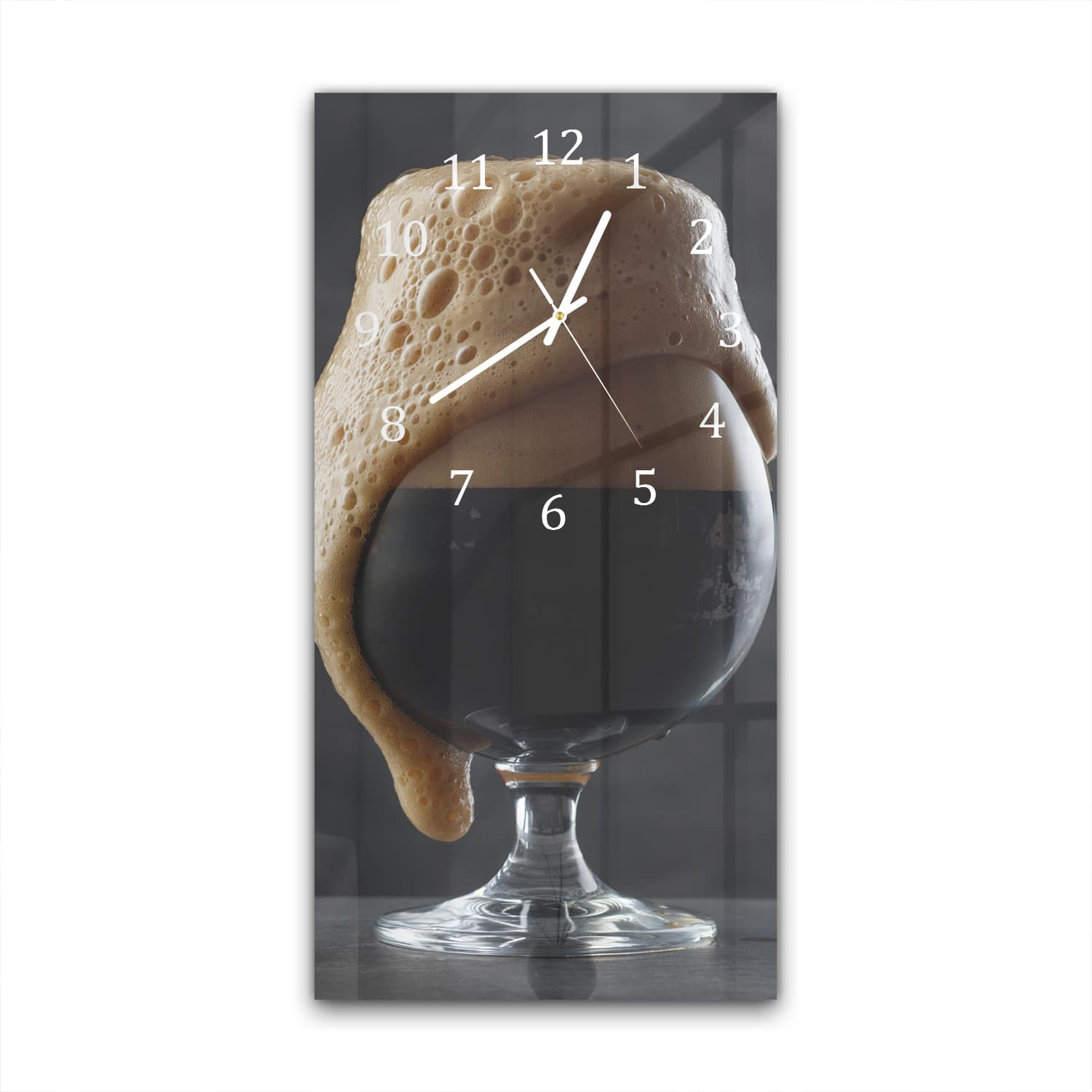 Wandklok 30x60  - Gehard Glas - Overstromend Bier