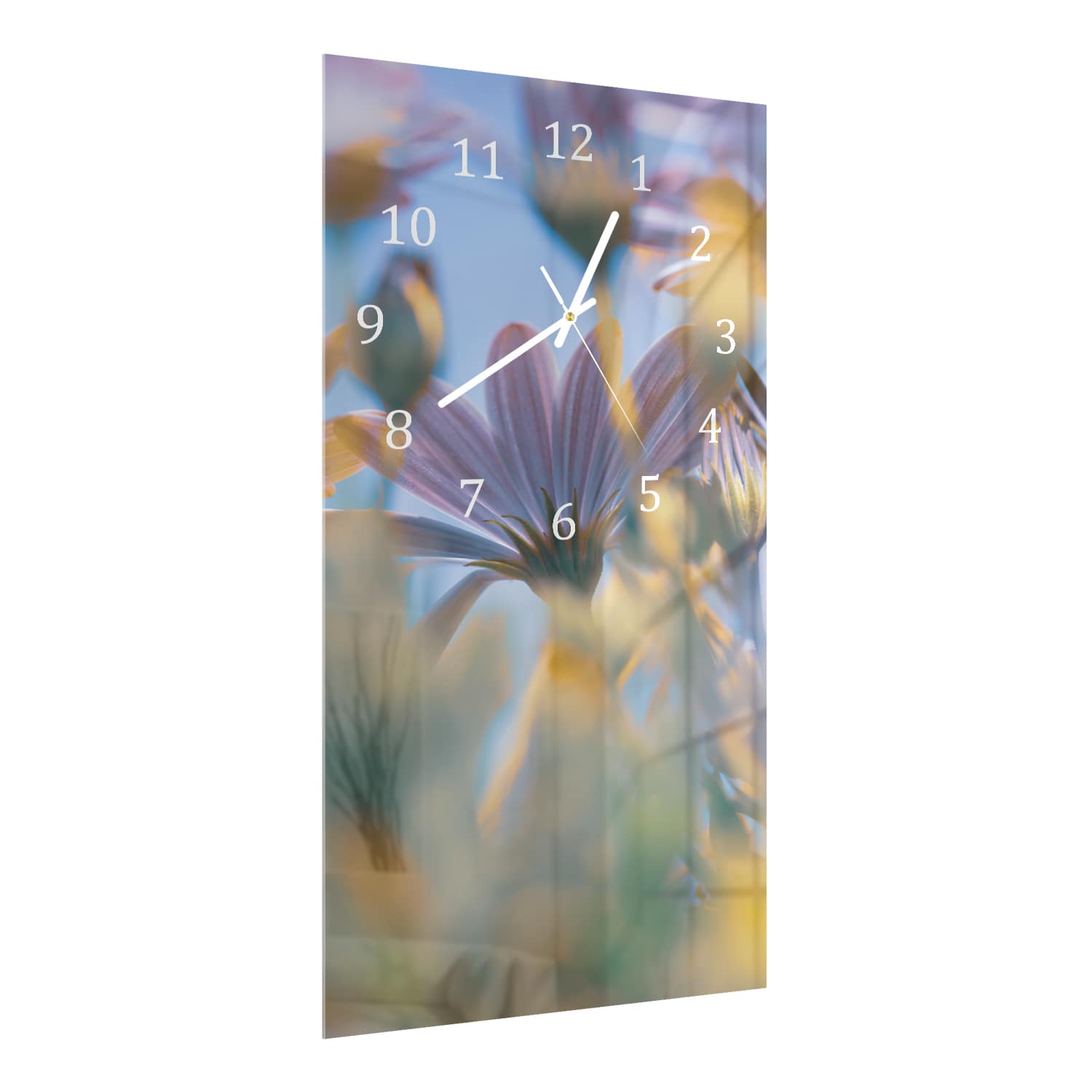 Wandklok 30x60  - Gehard Glas - Margriet Bloemen