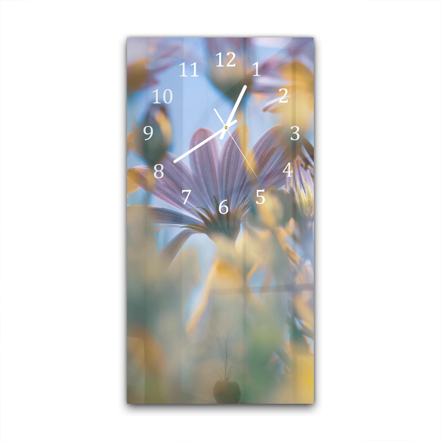 Wandklok 30x60  - Gehard Glas - Margriet Bloemen