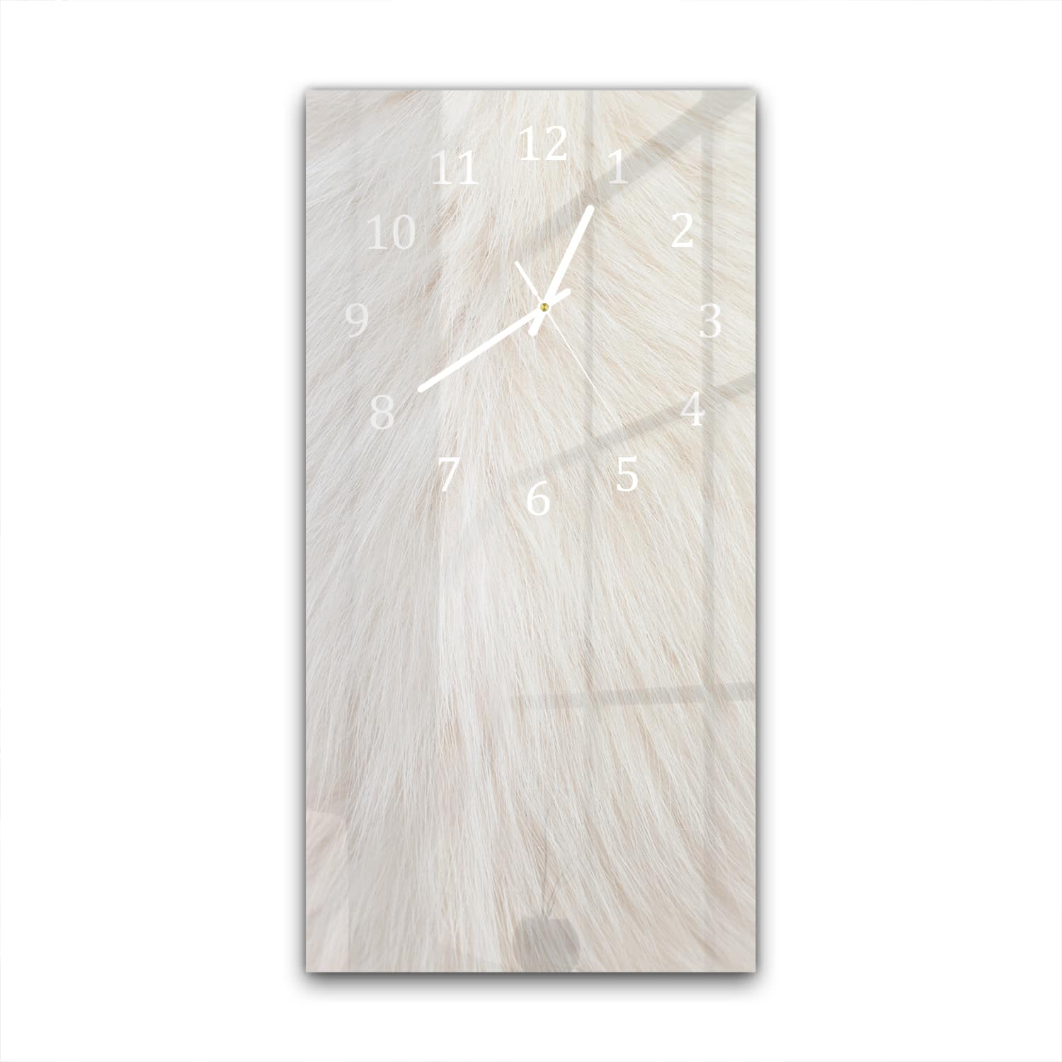 Wandklok 30x60  - Gehard Glas - Witte Vacht