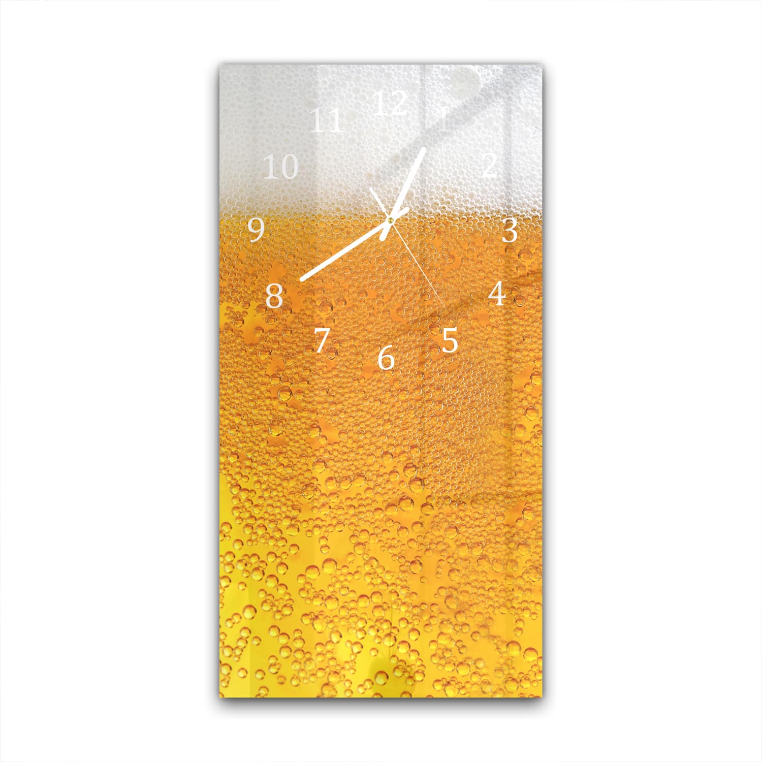 Wandklok 30x60  - Gehard Glas - Bier