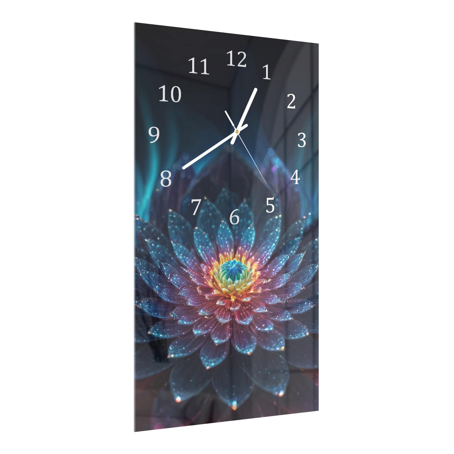 Wandklok 30x60  - Gehard Glas - Stralende Lotus