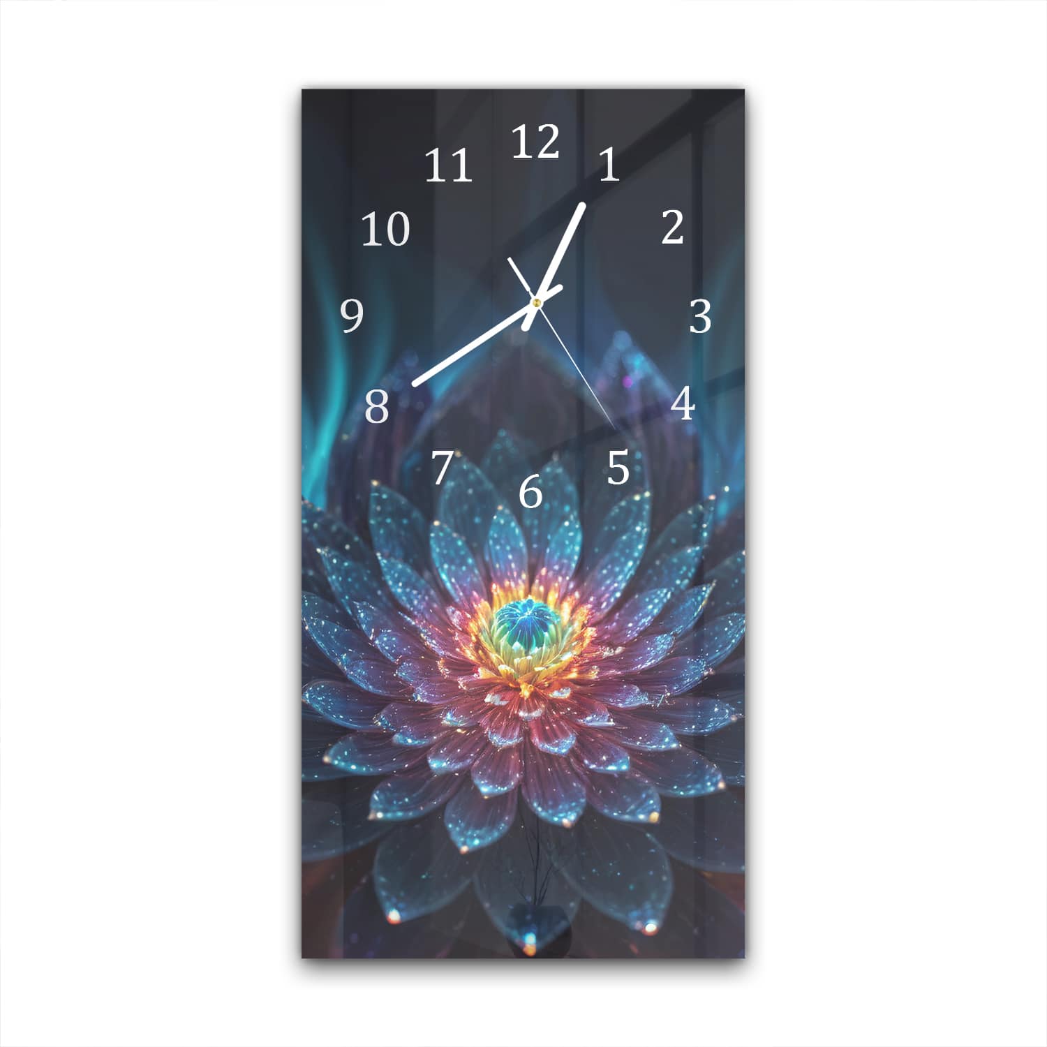 Wandklok 30x60  - Gehard Glas - Stralende Lotus