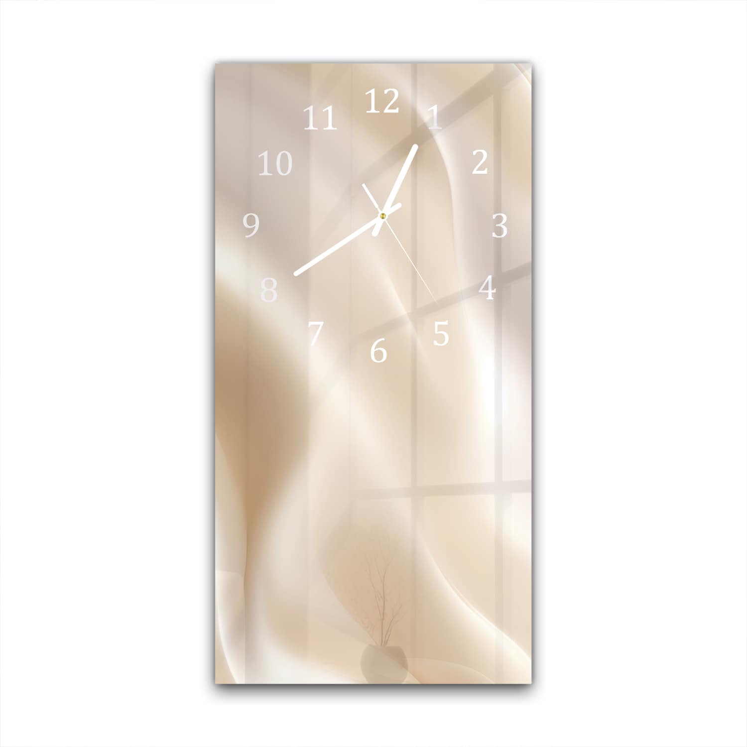 Wandklok 30x60  - Gehard Glas - Pastel Textuur