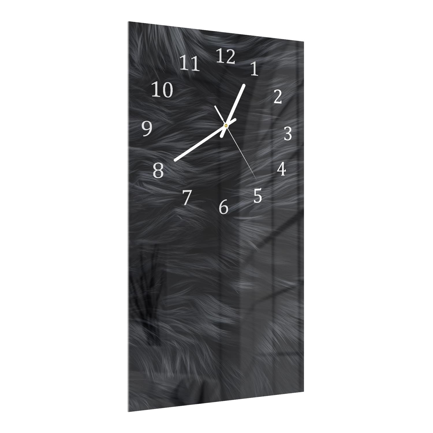 Wandklok 30x60  - Gehard Glas - Zwarte Vacht