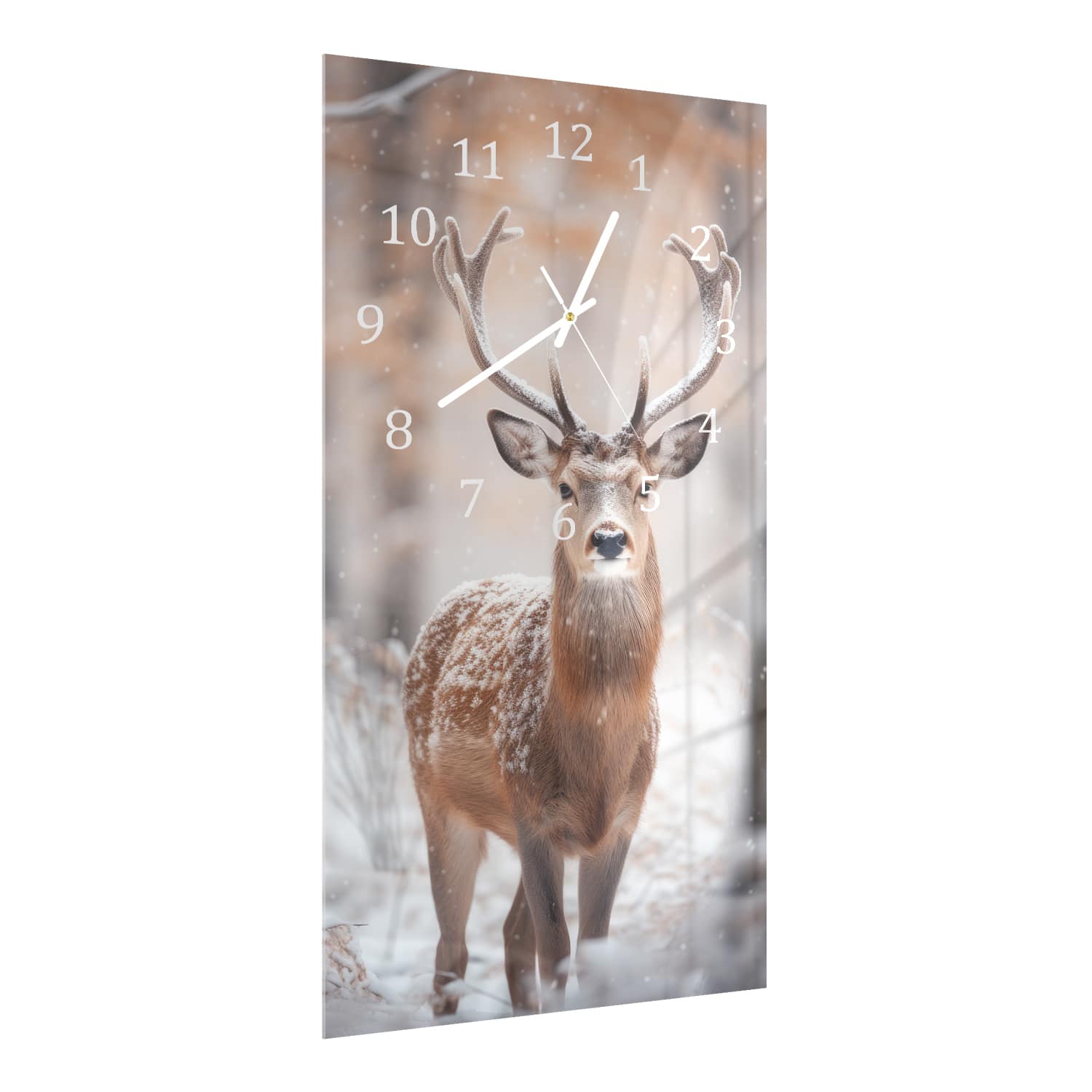 Wandklok 30x60  - Gehard Glas - Hert in de Winter