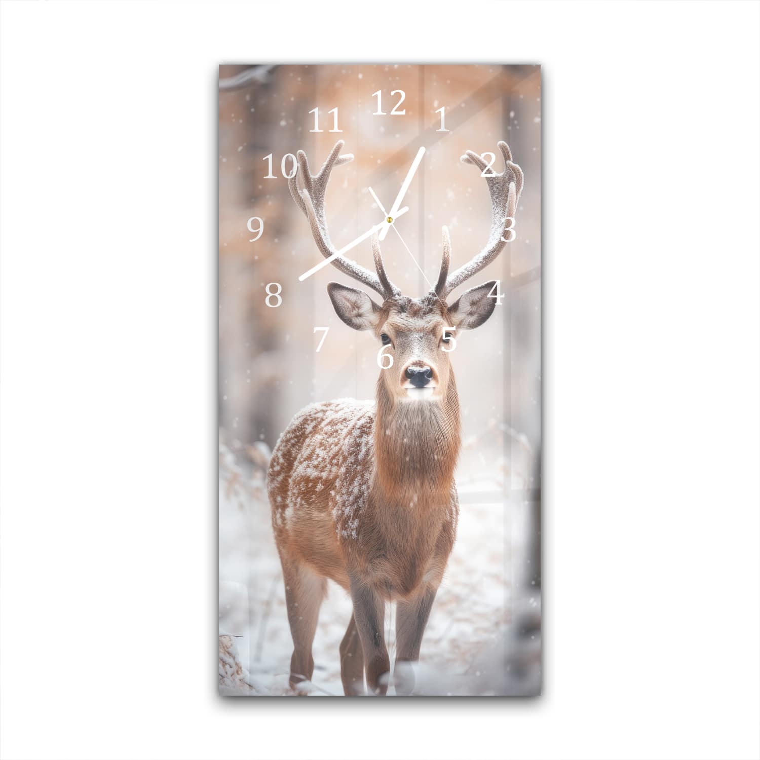 Wandklok 30x60  - Gehard Glas - Hert in de Winter