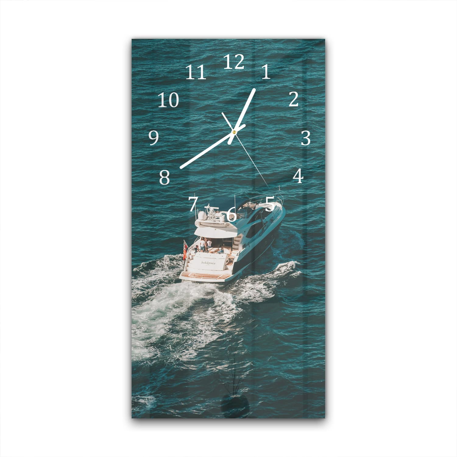 Wandklok 30x60  - Gehard Glas - Yacht op het water