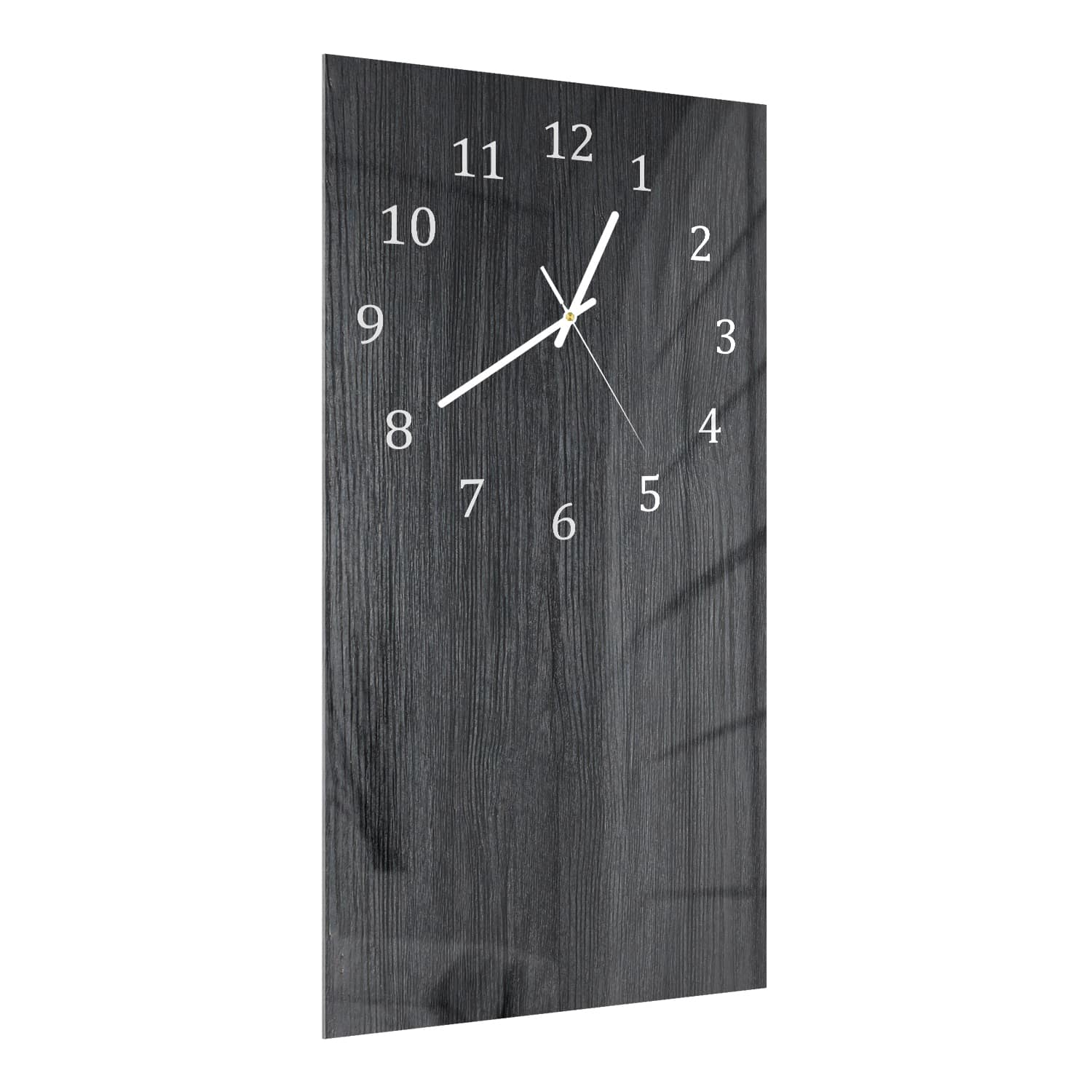 Wandklok 30x60  - Gehard Glas - Donker Hout