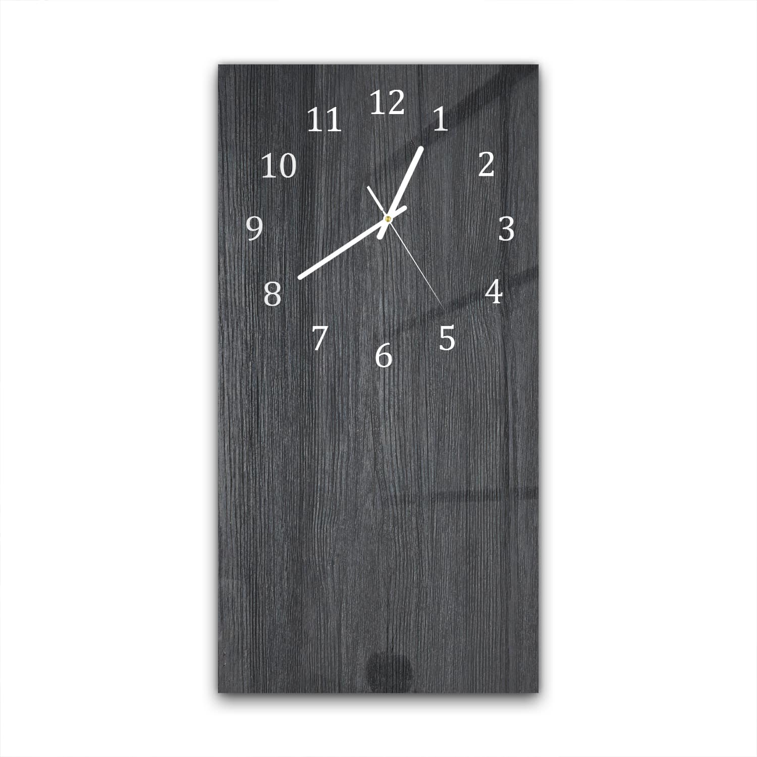 Wandklok 30x60  - Gehard Glas - Donker Hout