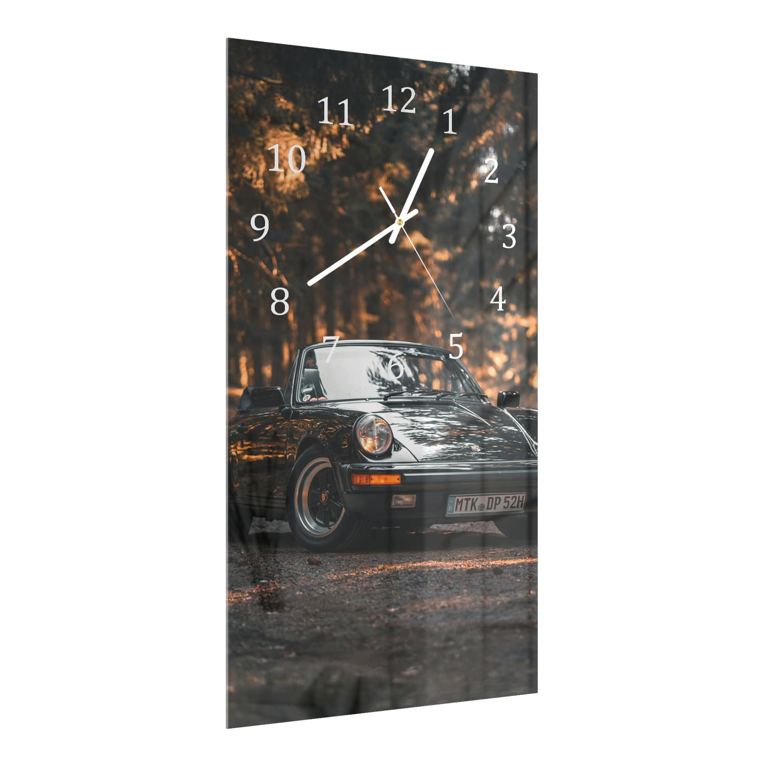 Wandklok 30x60  - Gehard Glas - Vintage Porsche