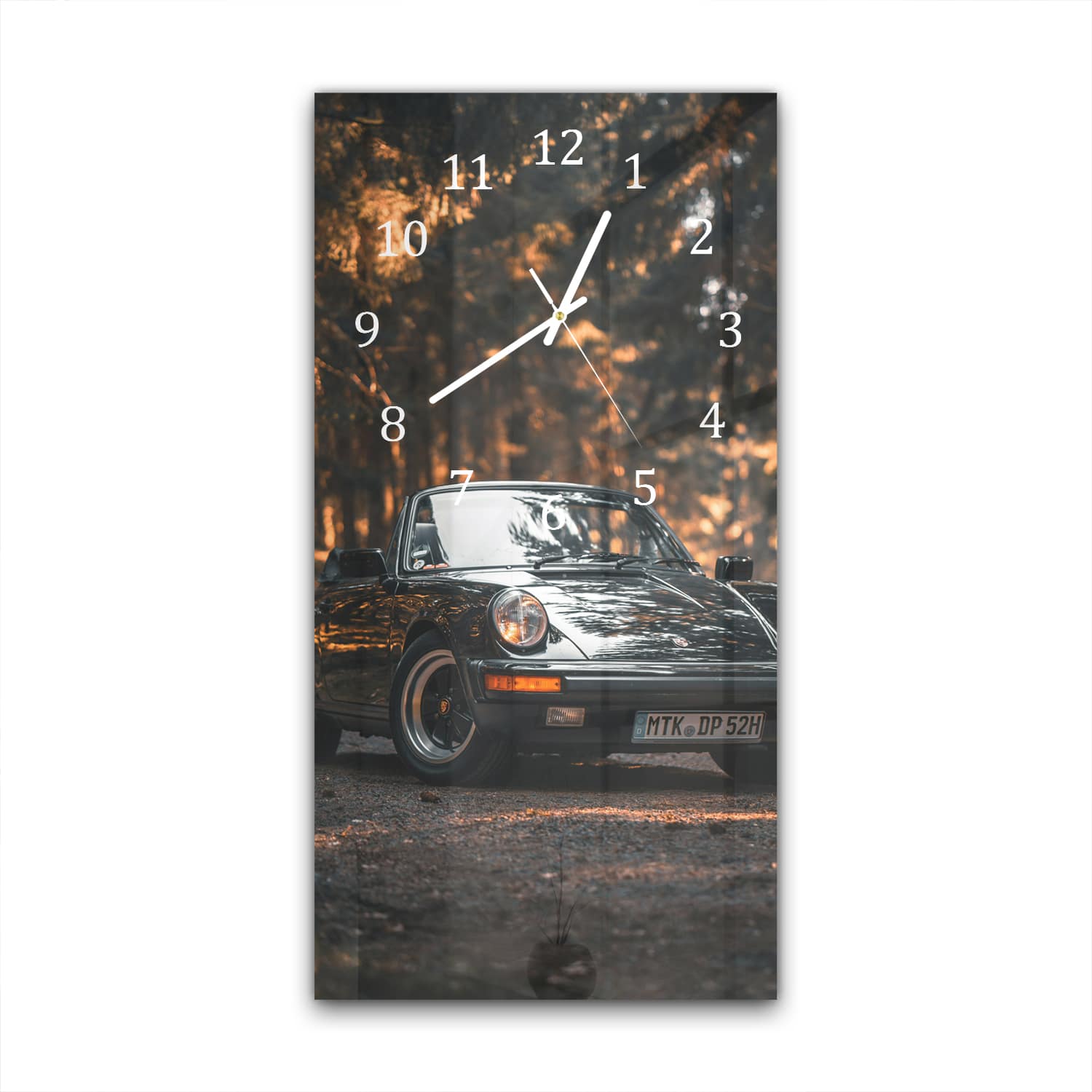 Wandklok 30x60  - Gehard Glas - Vintage Porsche