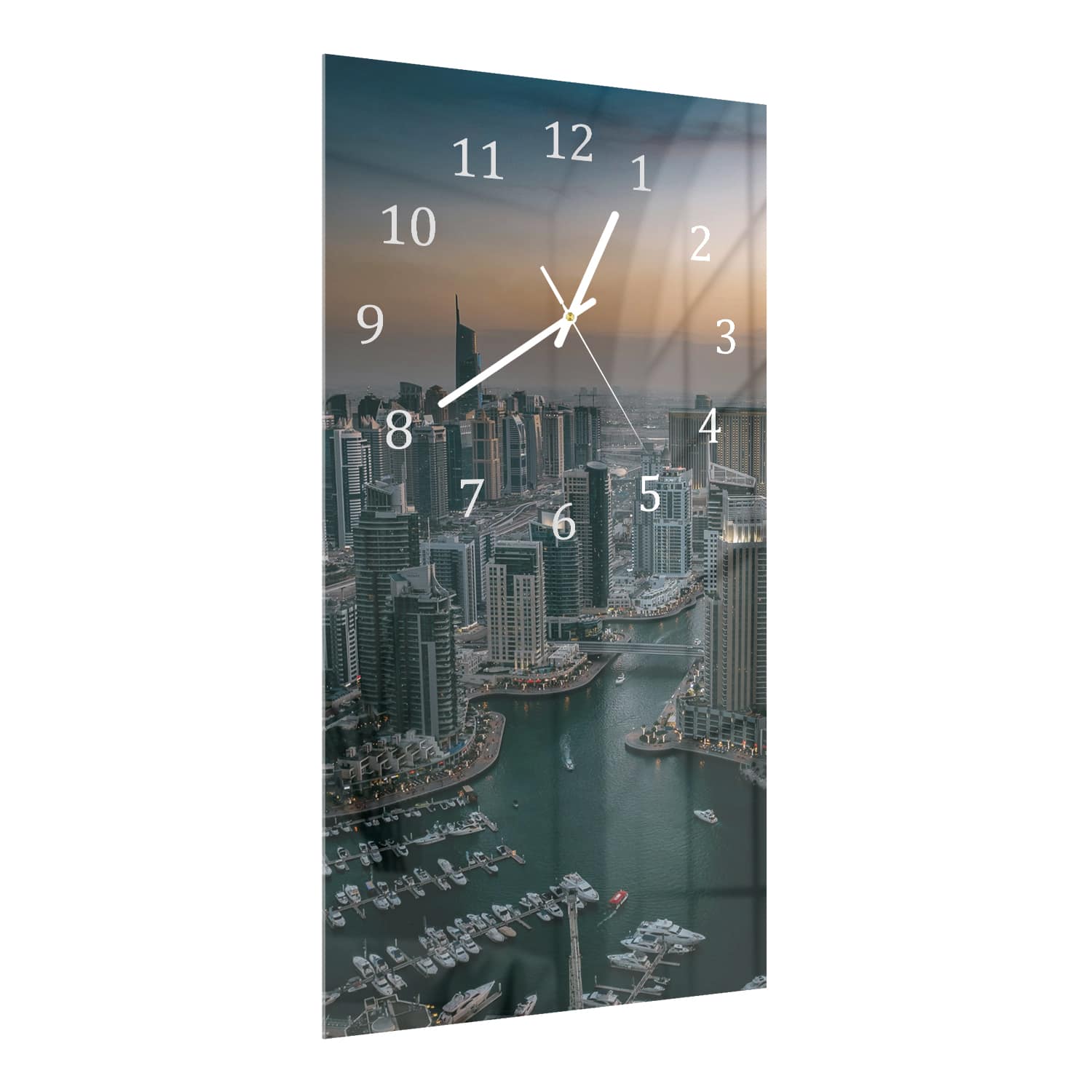 Wandklok 30x60  - Gehard Glas - Dubai Marina