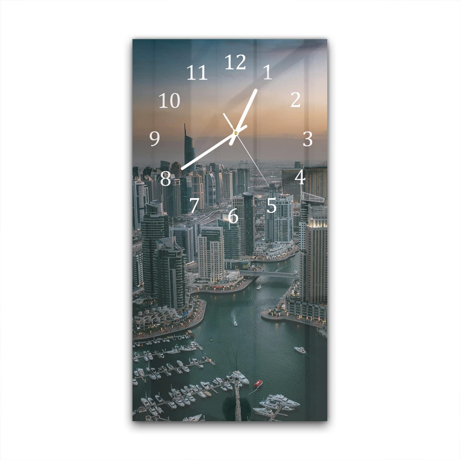 Wandklok 30x60  - Gehard Glas - Dubai Marina