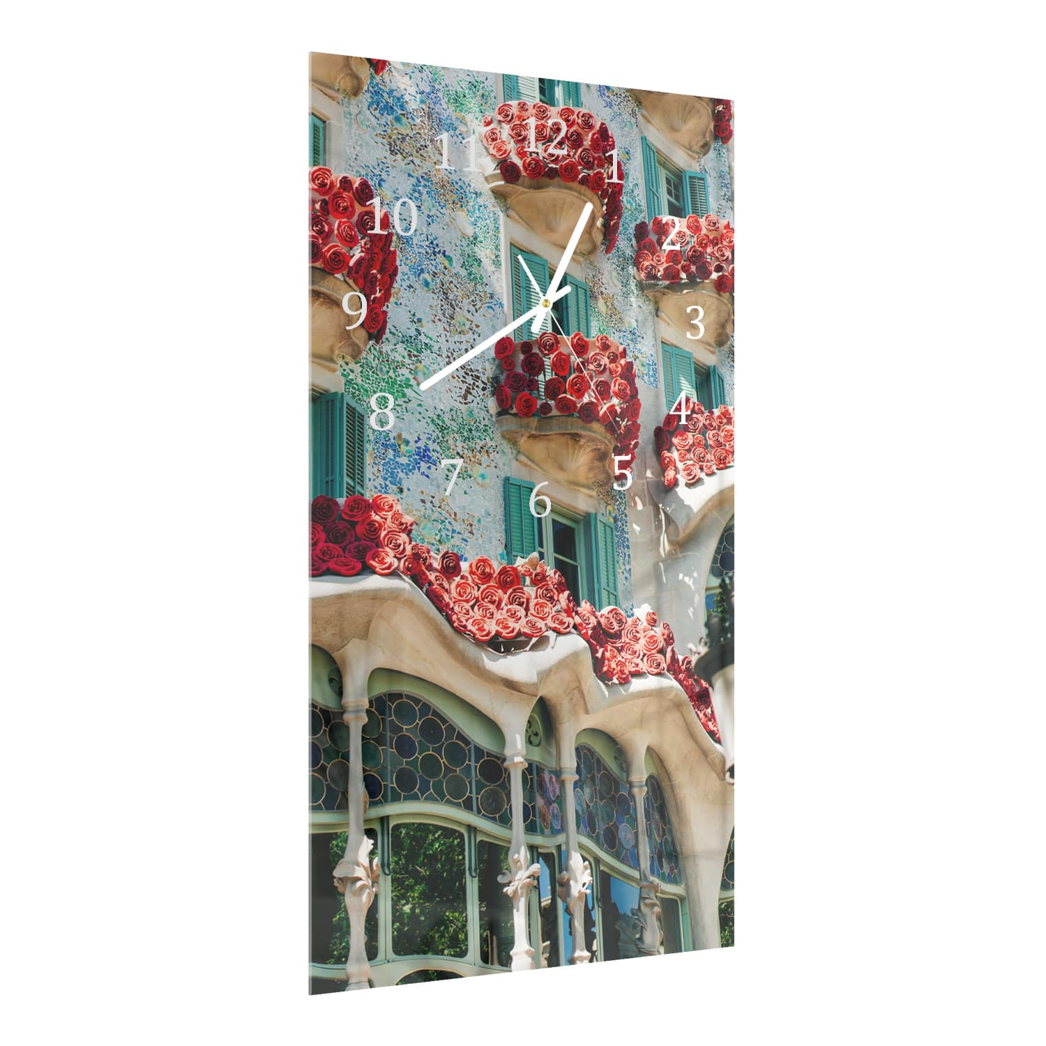 Wandklok 30x60  - Gehard Glas - Casa Batlló in Bloei