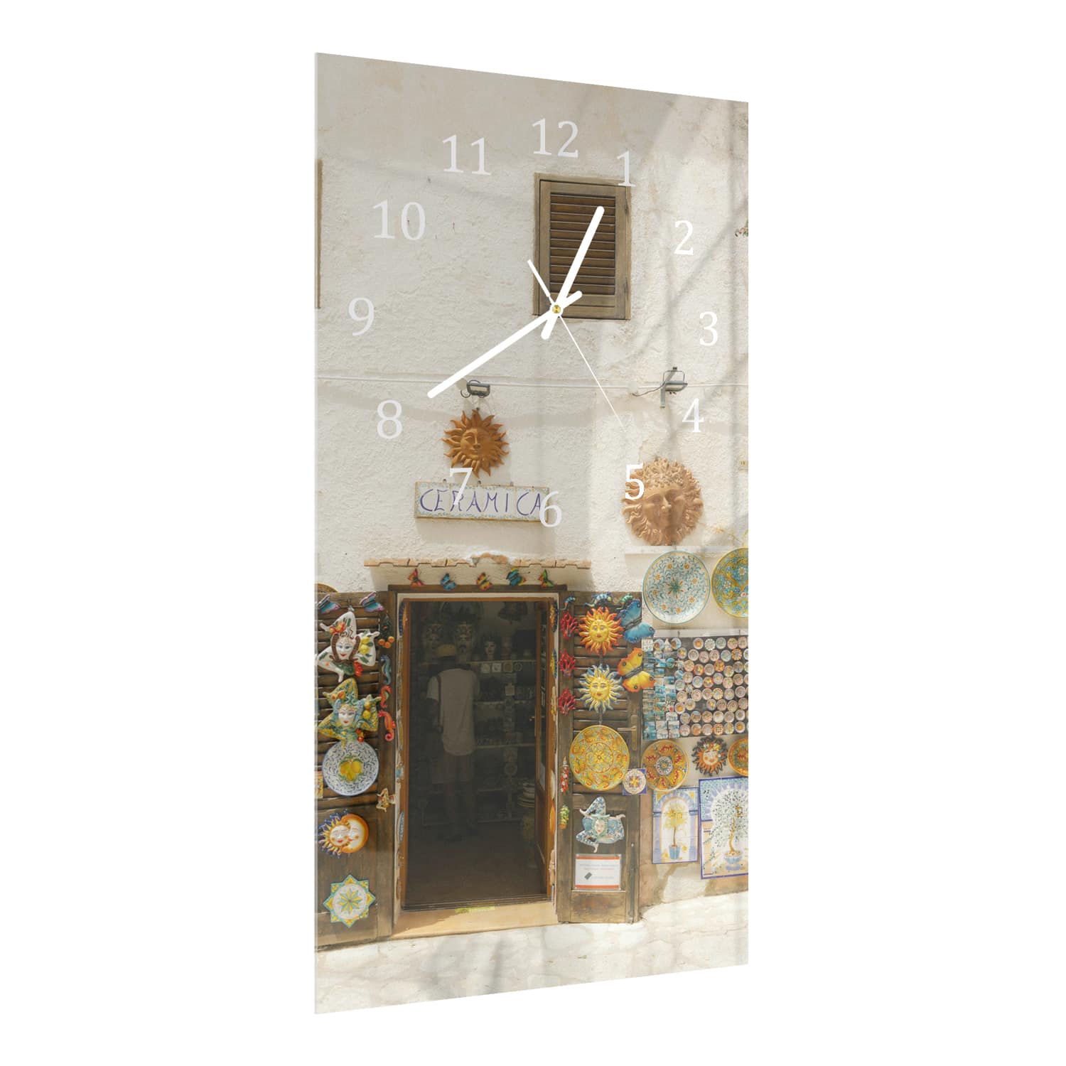 Wandklok 30x60  - Gehard Glas - Artistieke Winkel