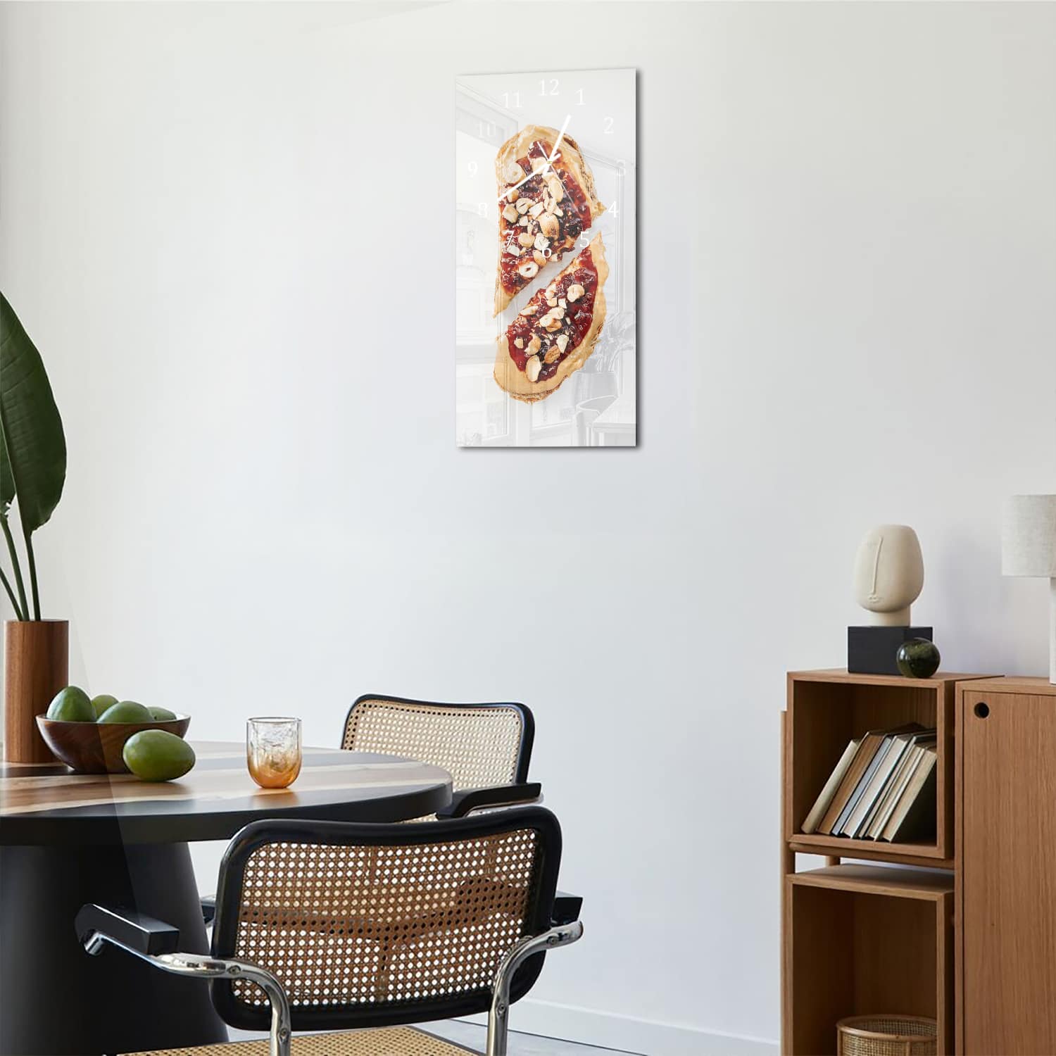Wandklok 30x60  - Gehard Glas - Toastje