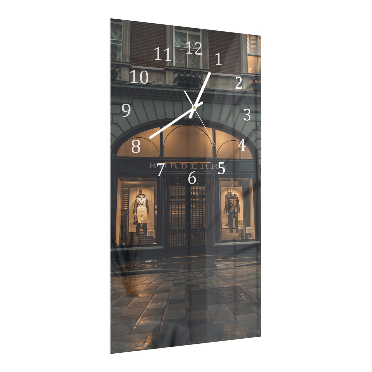 Wandklok 30x60  - Gehard Glas - Burberry Winkel