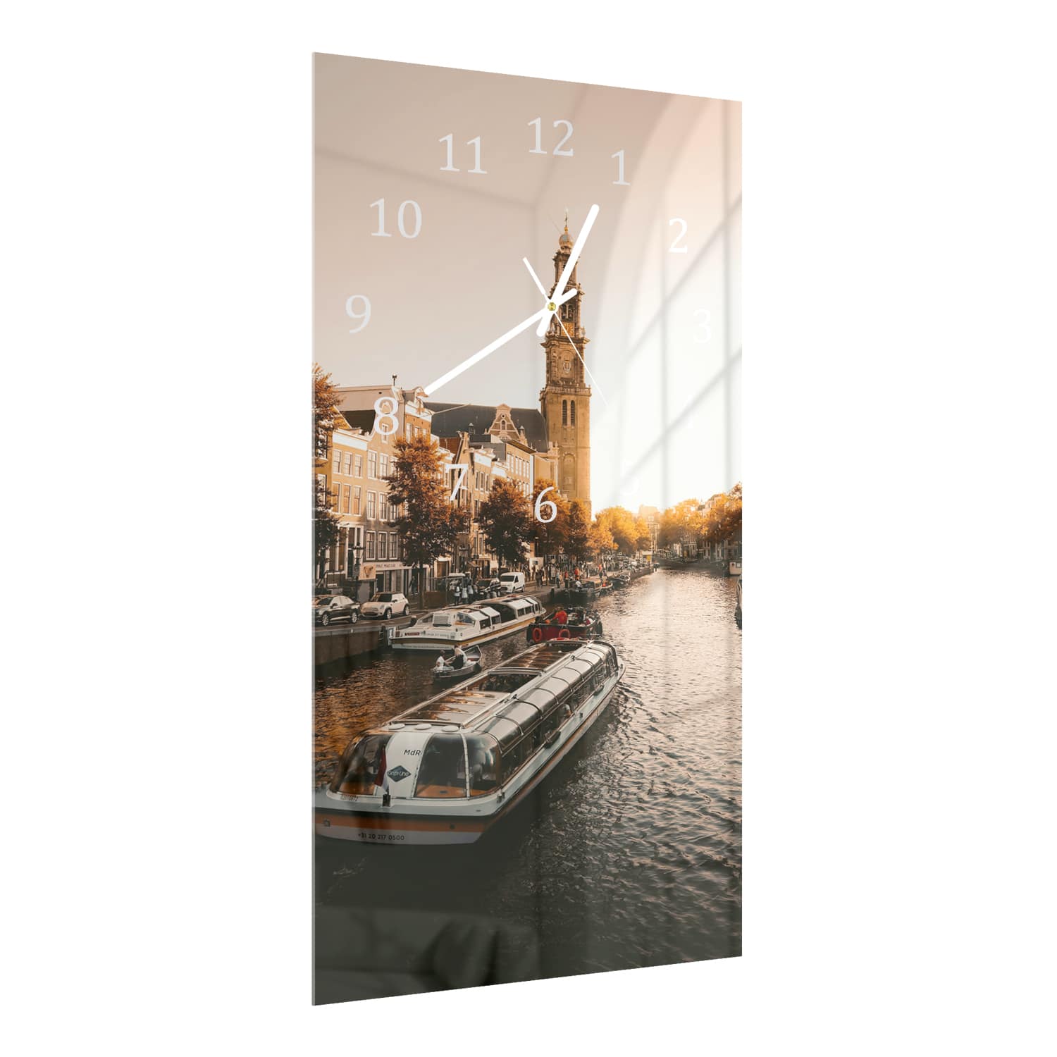 Wandklok 30x60  - Gehard Glas - Amsterdamse Herfst