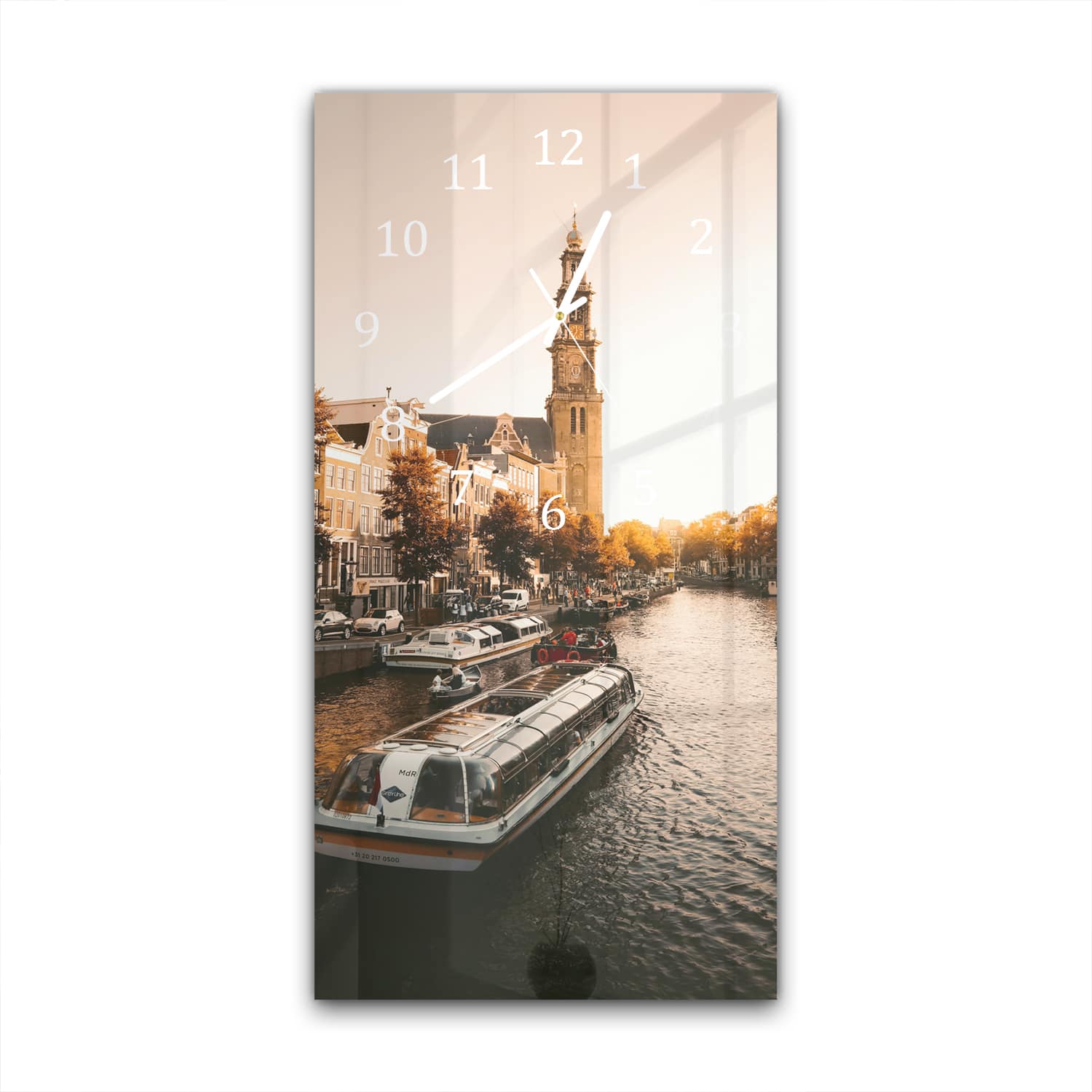 Wandklok 30x60  - Gehard Glas - Amsterdamse Herfst