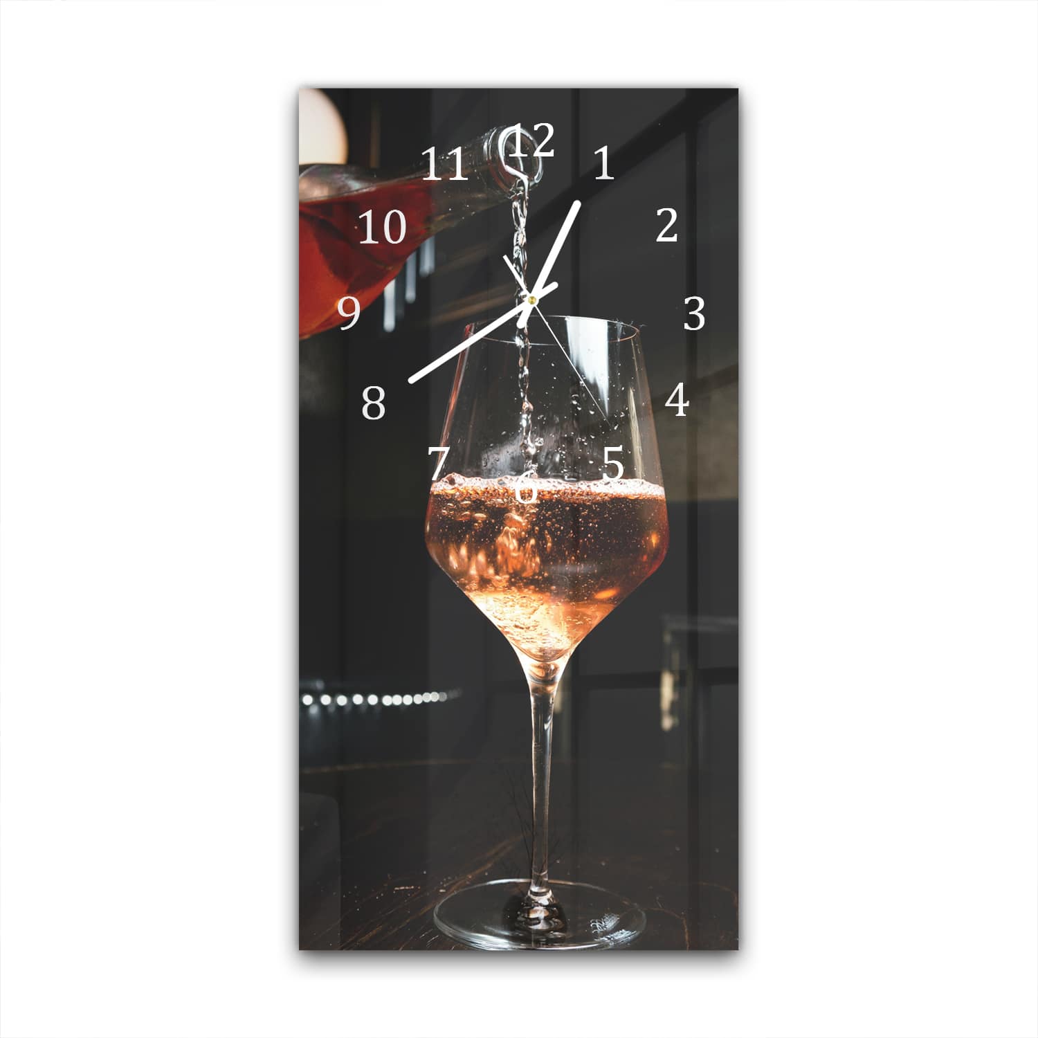 Wandklok 30x60  - Gehard Glas - Rosé