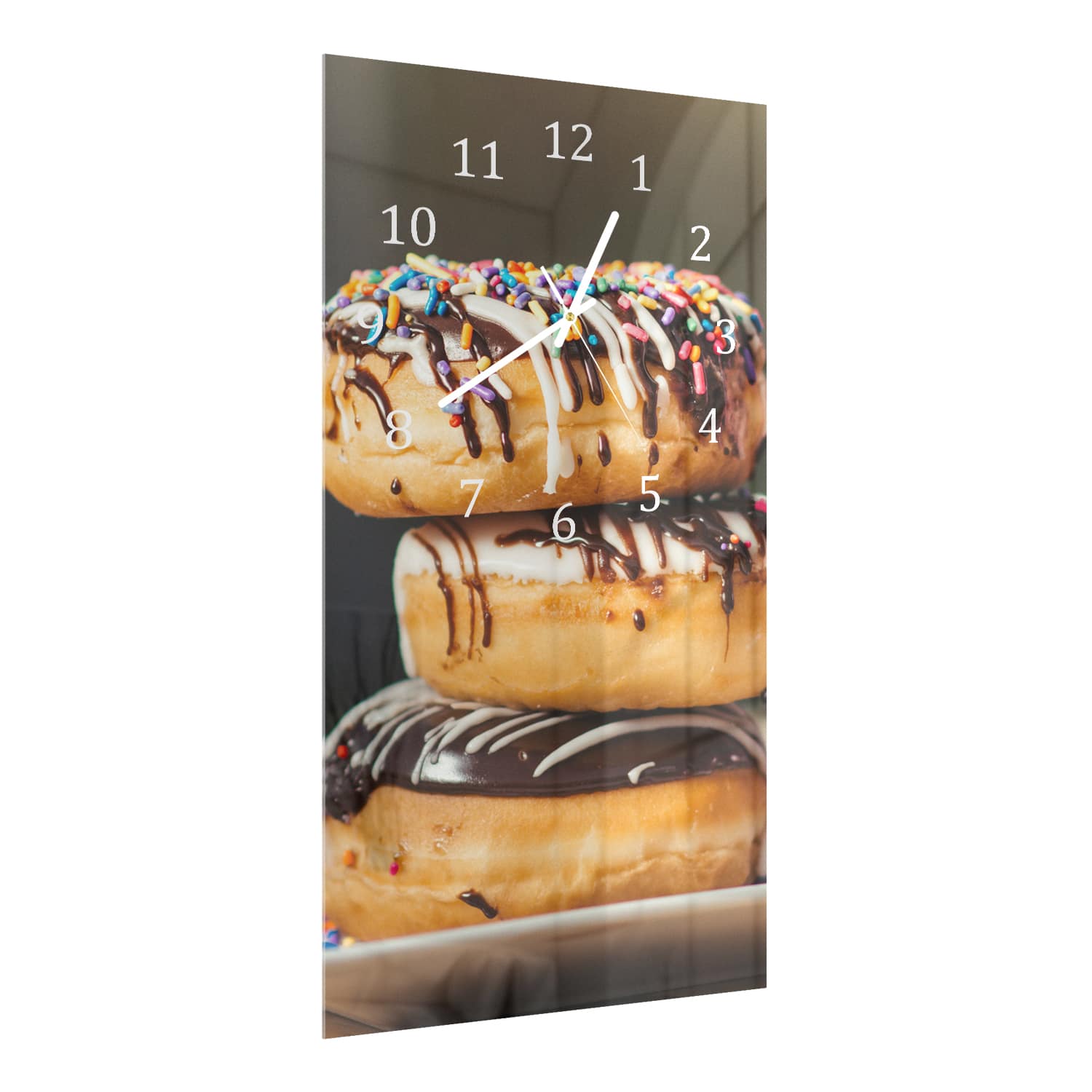 Wandklok 30x60  - Gehard Glas - Donuts