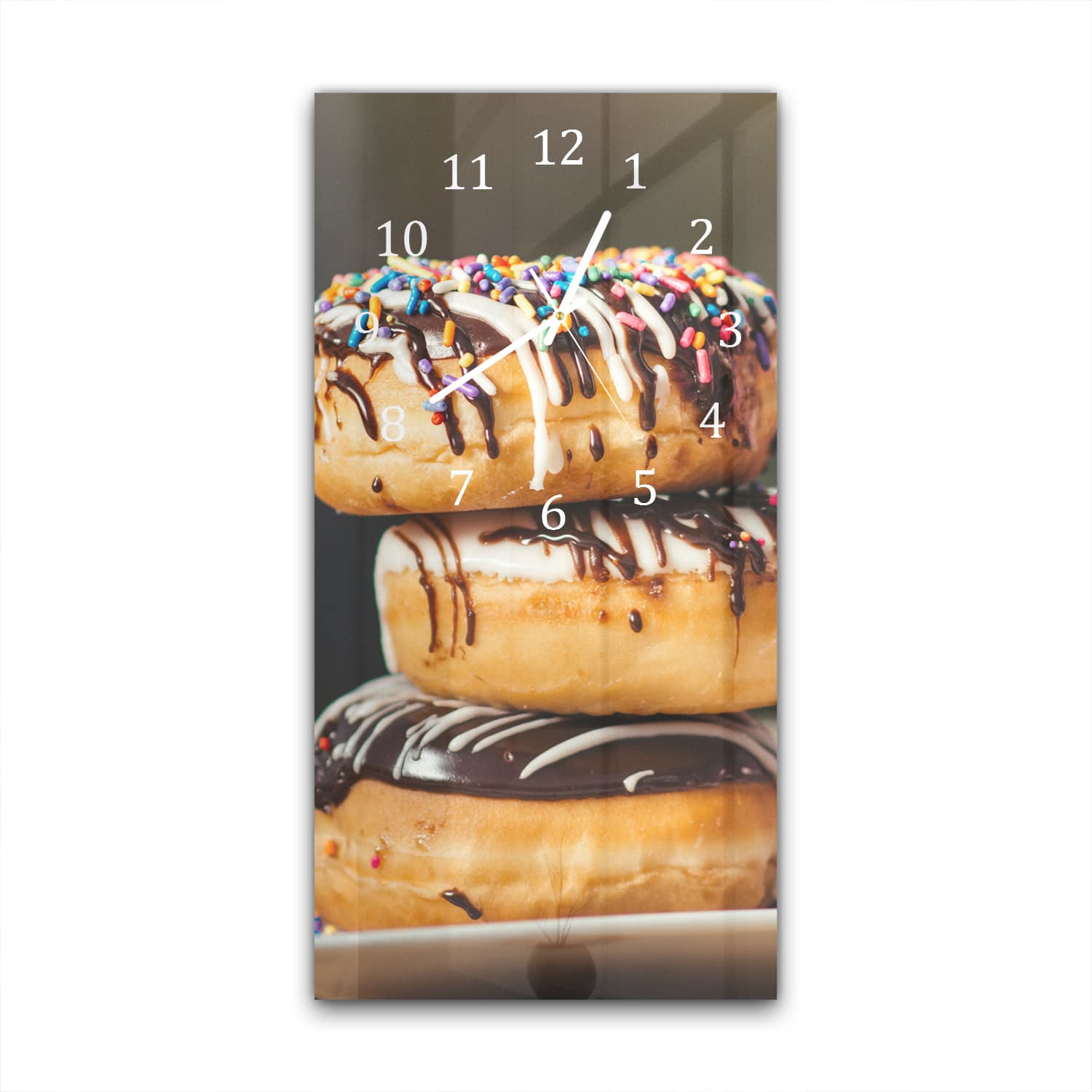 Wandklok 30x60  - Gehard Glas - Donuts