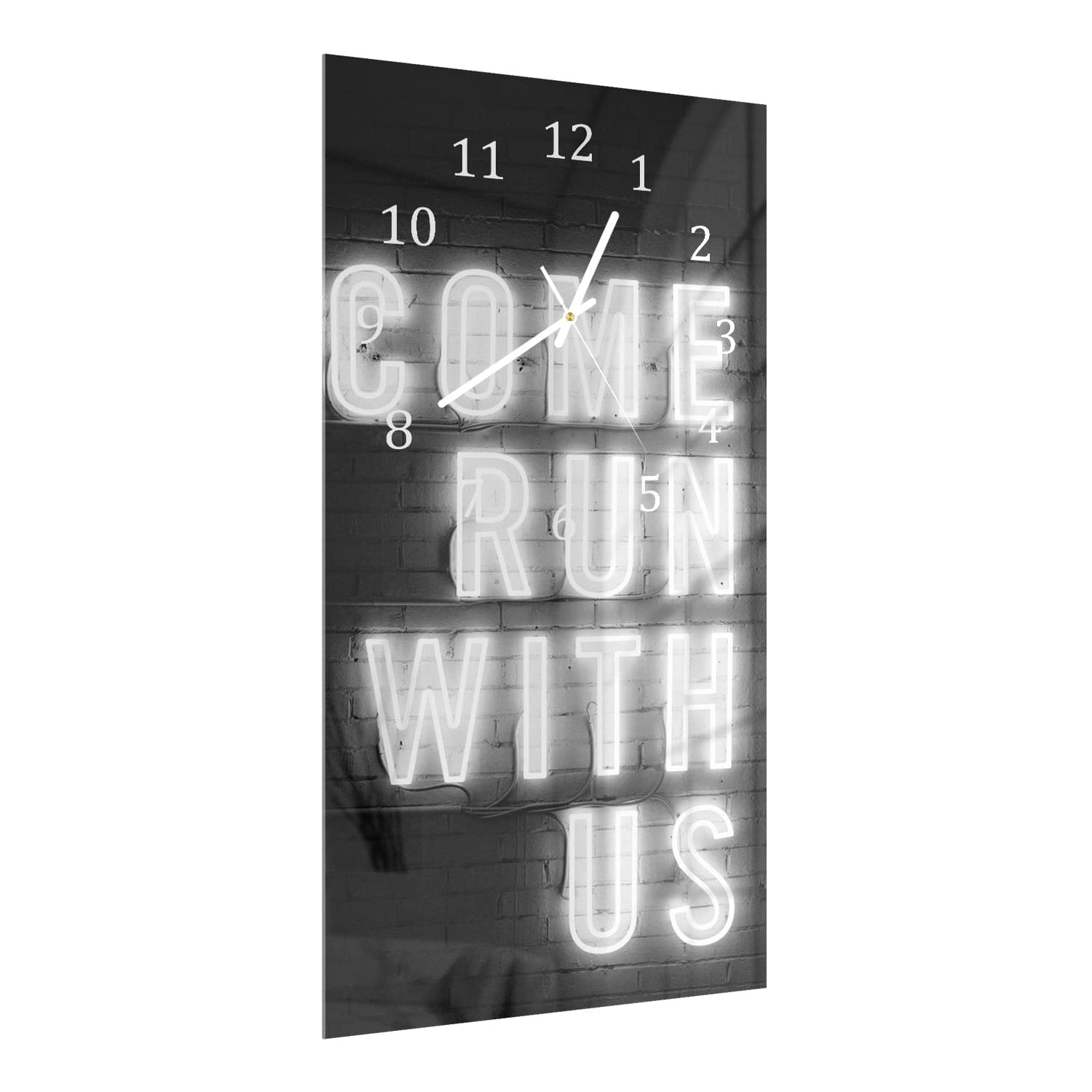 Wandklok 30x60  - Gehard Glas - Come Run With Us