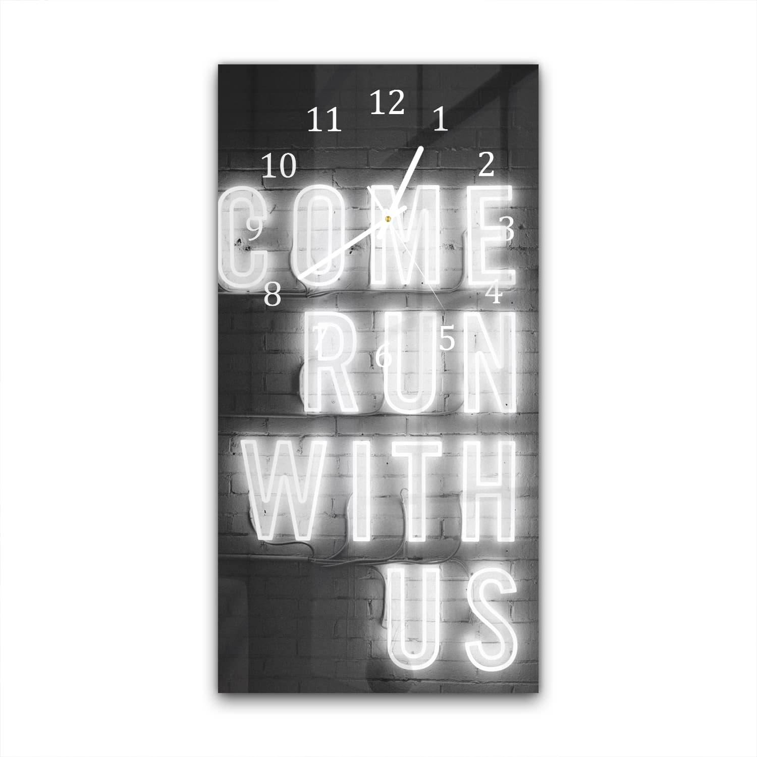 Wandklok 30x60  - Gehard Glas - Come Run With Us