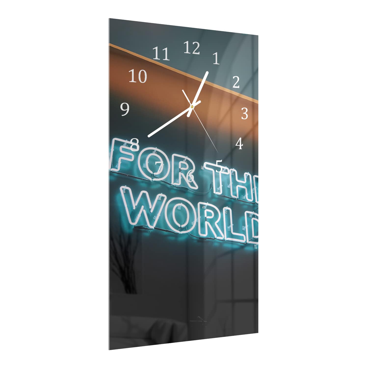 Wandklok 30x60  - Gehard Glas - For the World