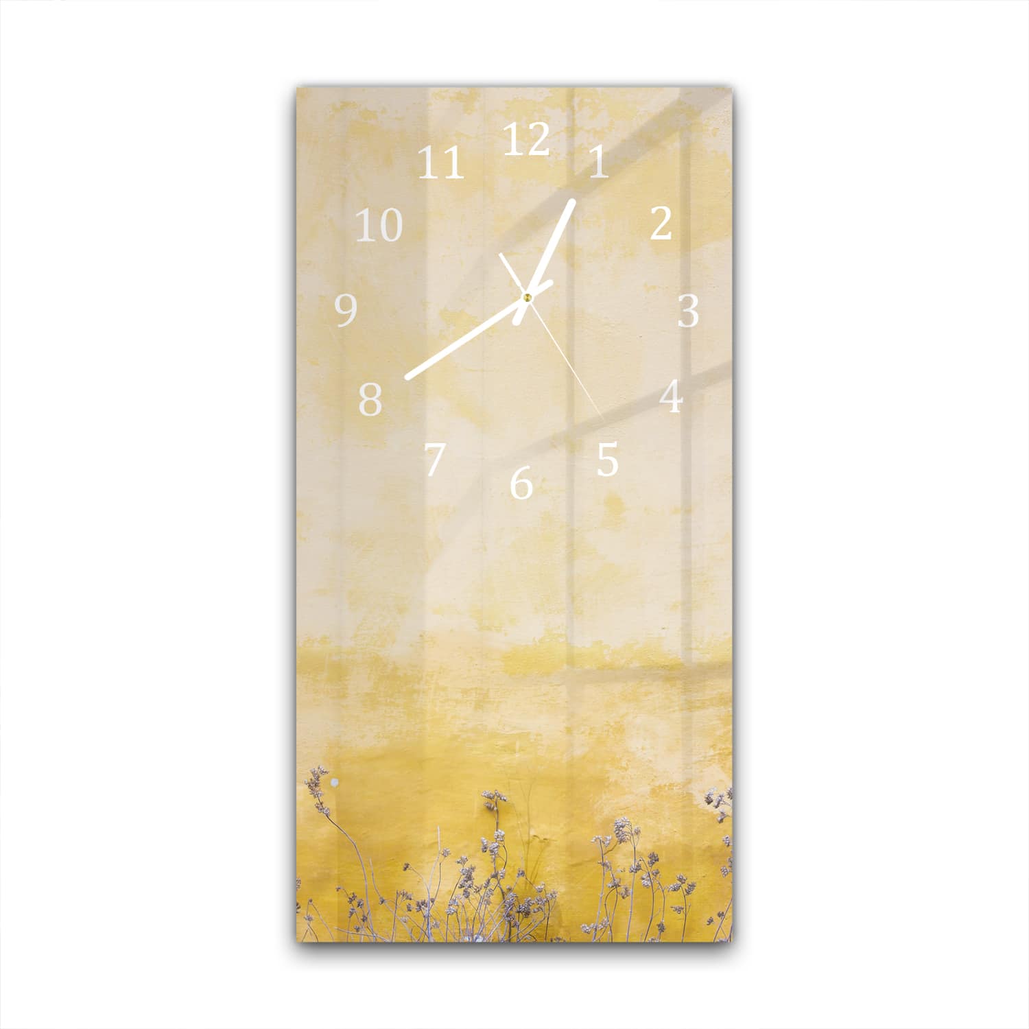 Wandklok 30x60  - Gehard Glas - Waterverf op Muur