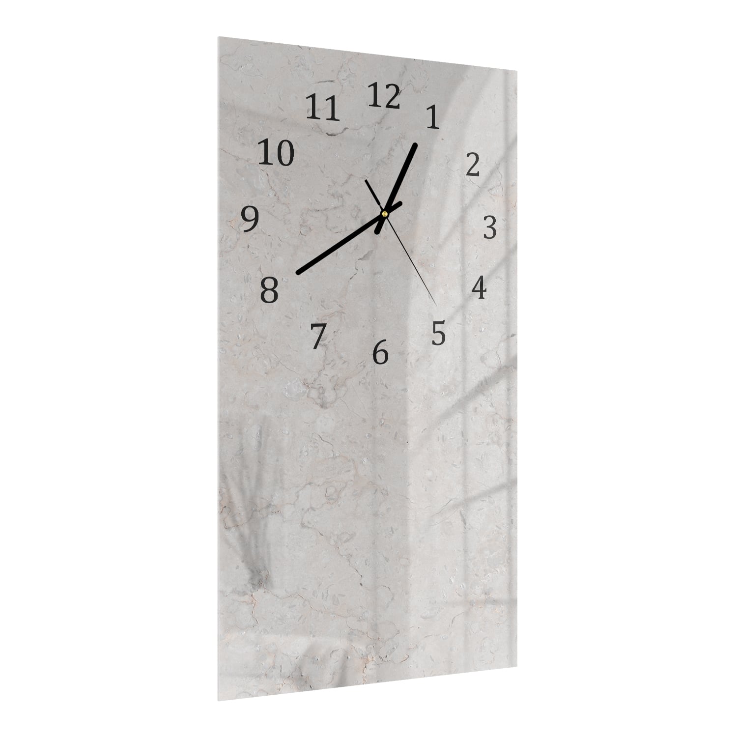 Wandklok 30x60  - Gehard Glas - Klassieke Beige Marmer